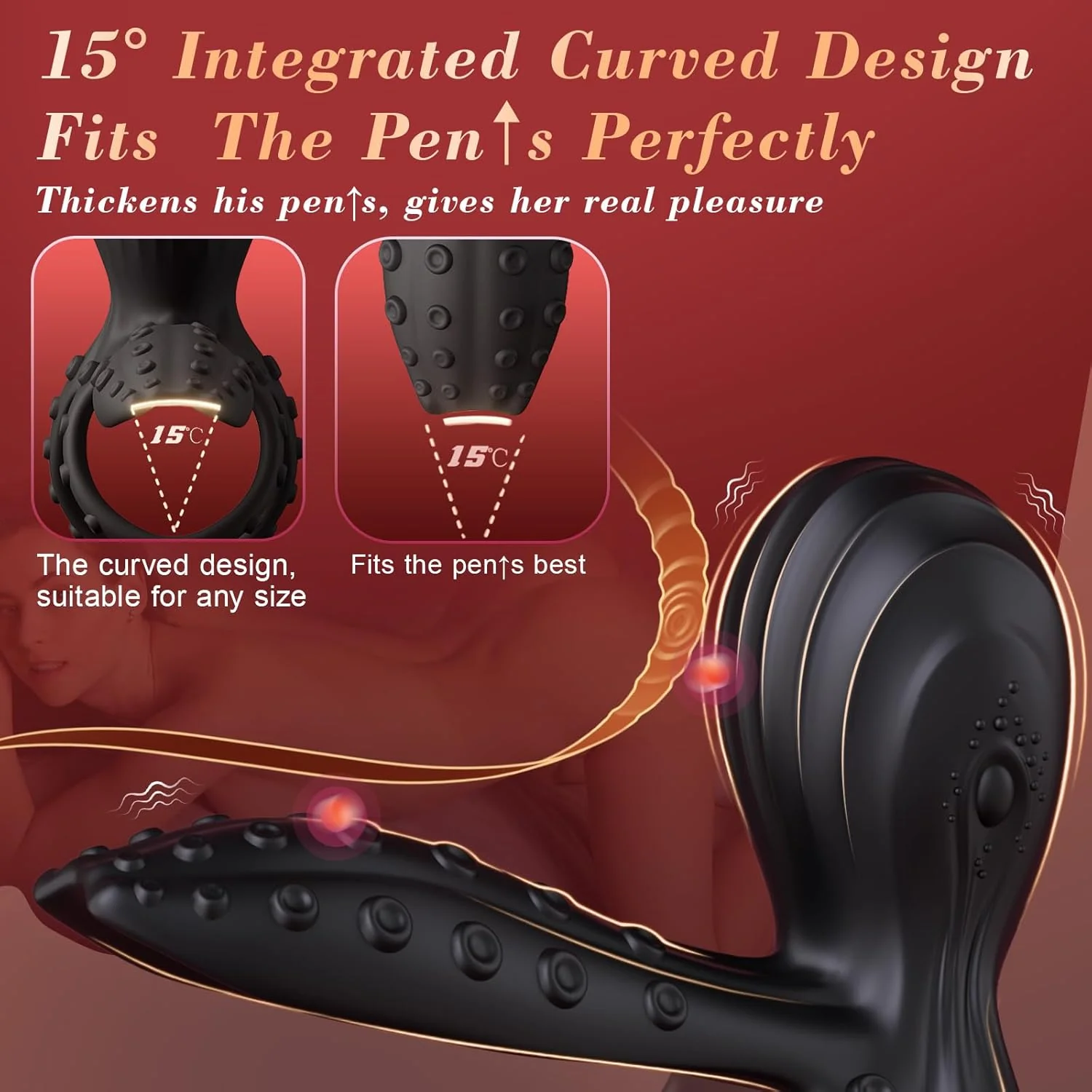 TentraPulse Tentacle Cock Ring Clit Stimulator 10 Modes - Image 4