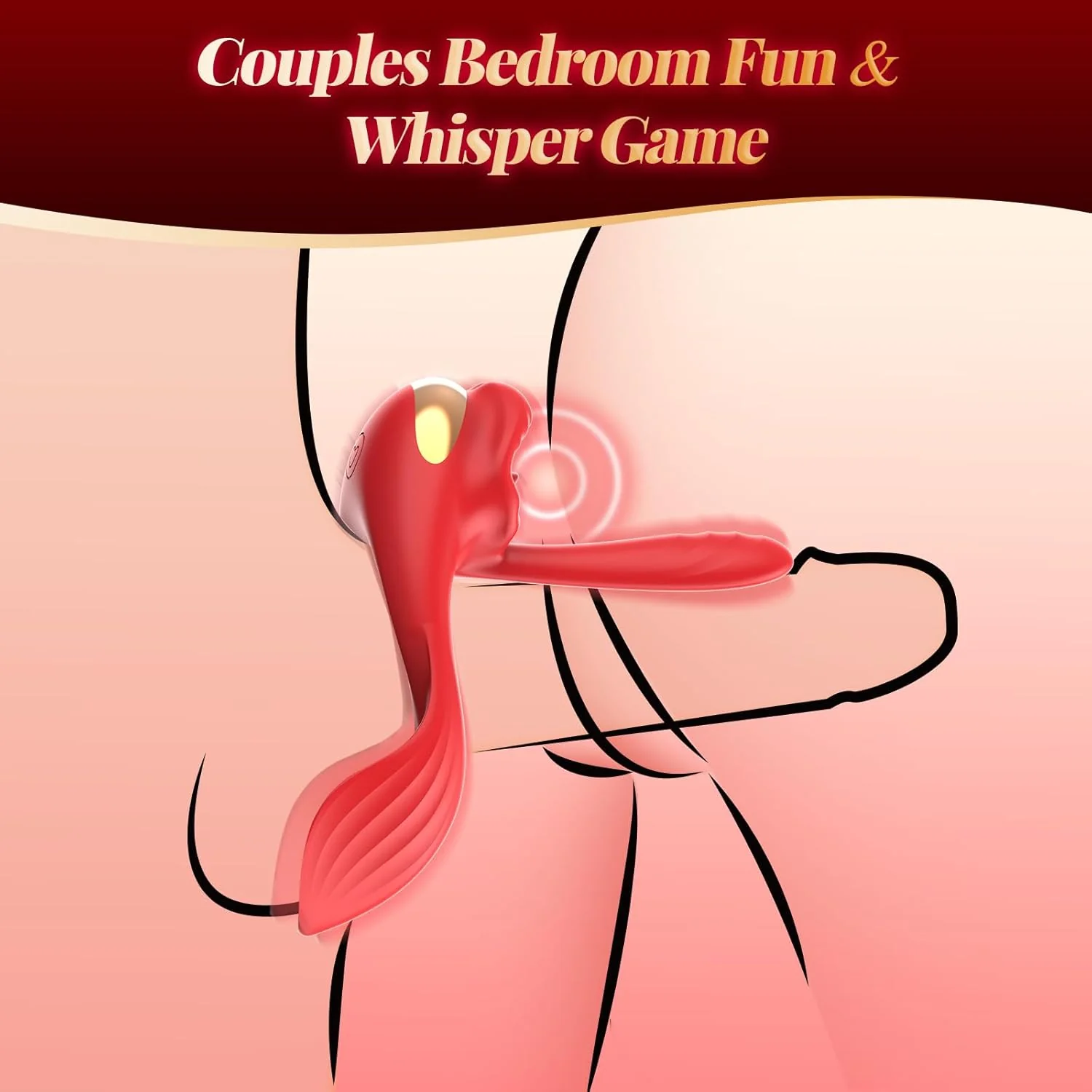 QuadWave 4 Motor Cock Ring Clit Stimulator 7 Modes Silicone - Image 7