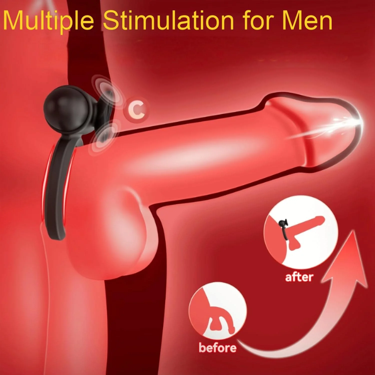 RoseCoreX Vibrating Cock Ring Bullet Rose Clit Stimulator - Image 2