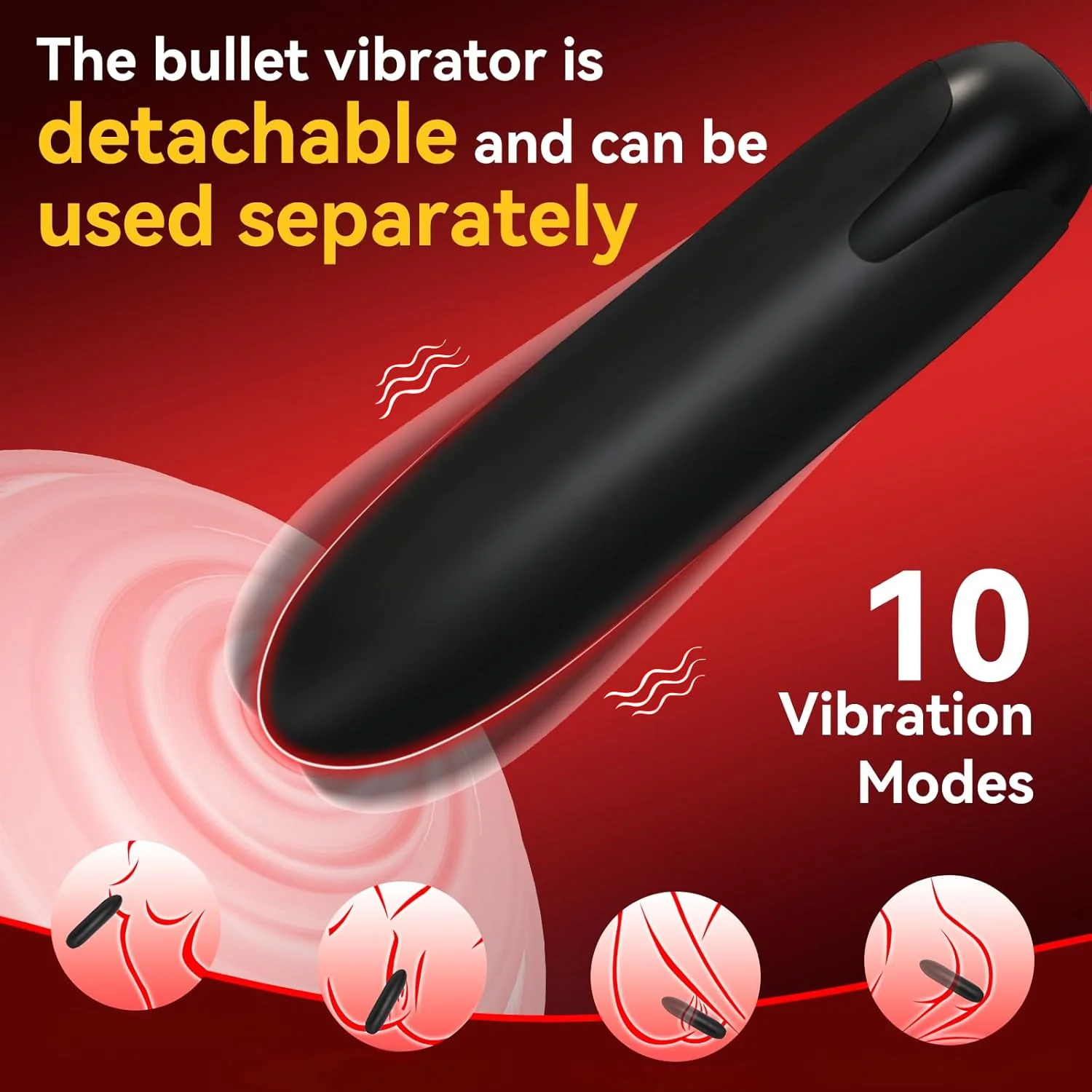 RoseCoreX Vibrating Cock Ring Bullet Rose Clit Stimulator - Image 5