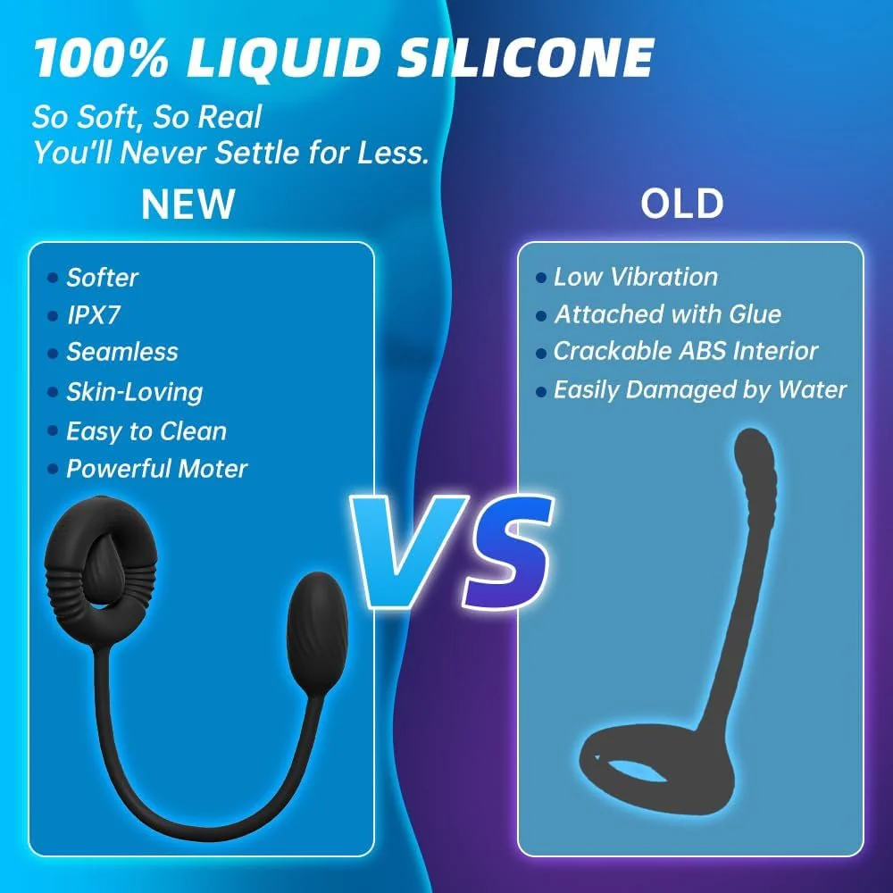 NexusForce Remote Cock Ring Prostate Massager 10 Modes Silicone - Image 5