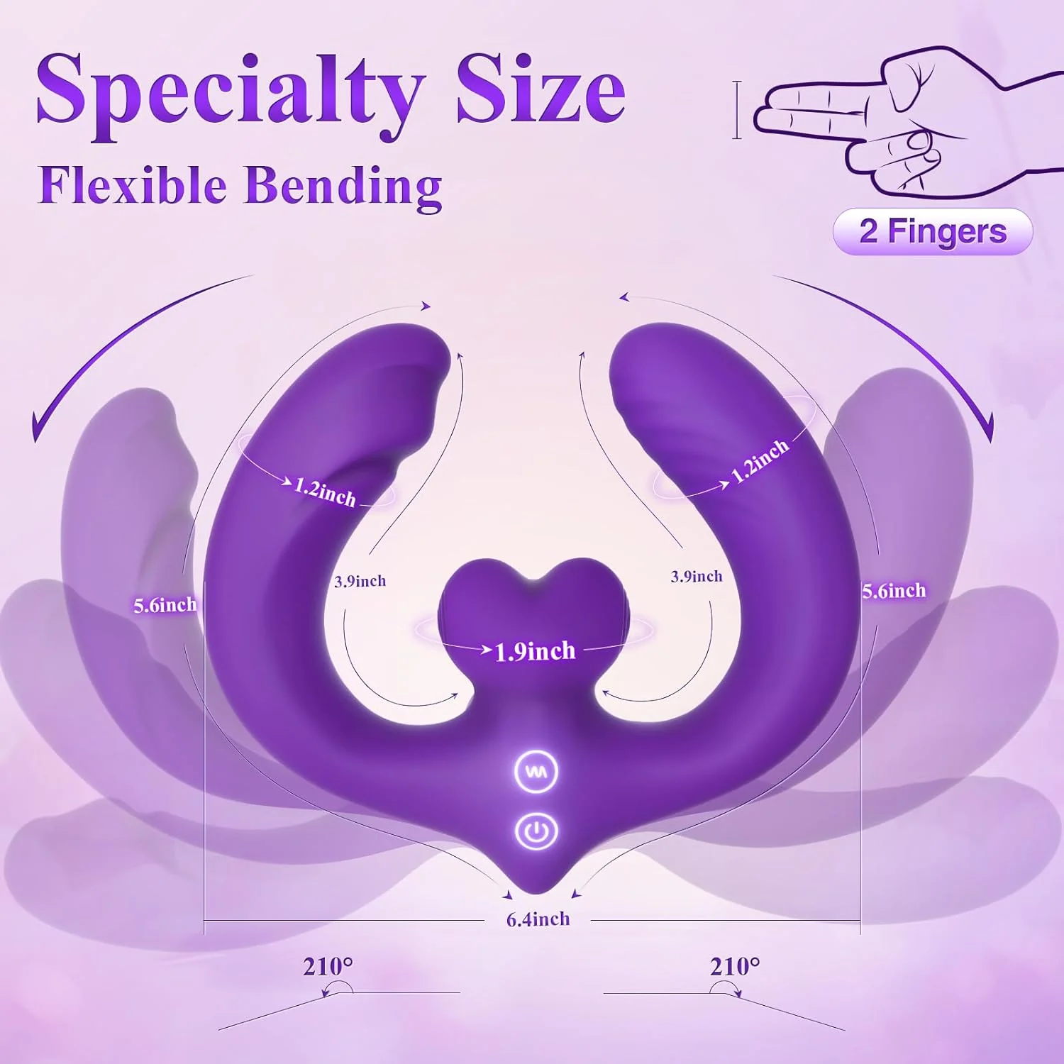 DualVibe Double-Ended Vibrating Dildo - Image 3