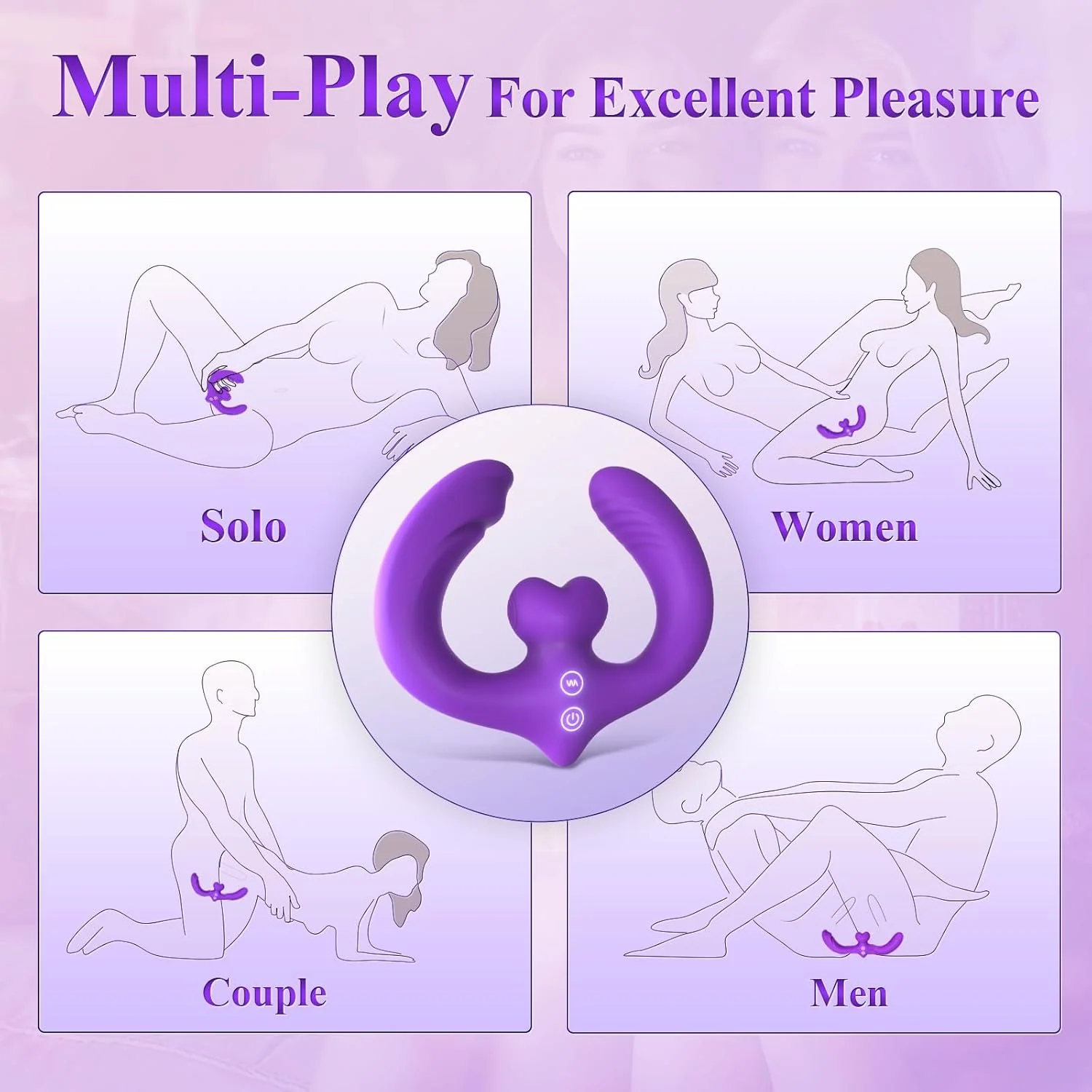 DualVibe Double-Ended Vibrating Dildo - Image 4