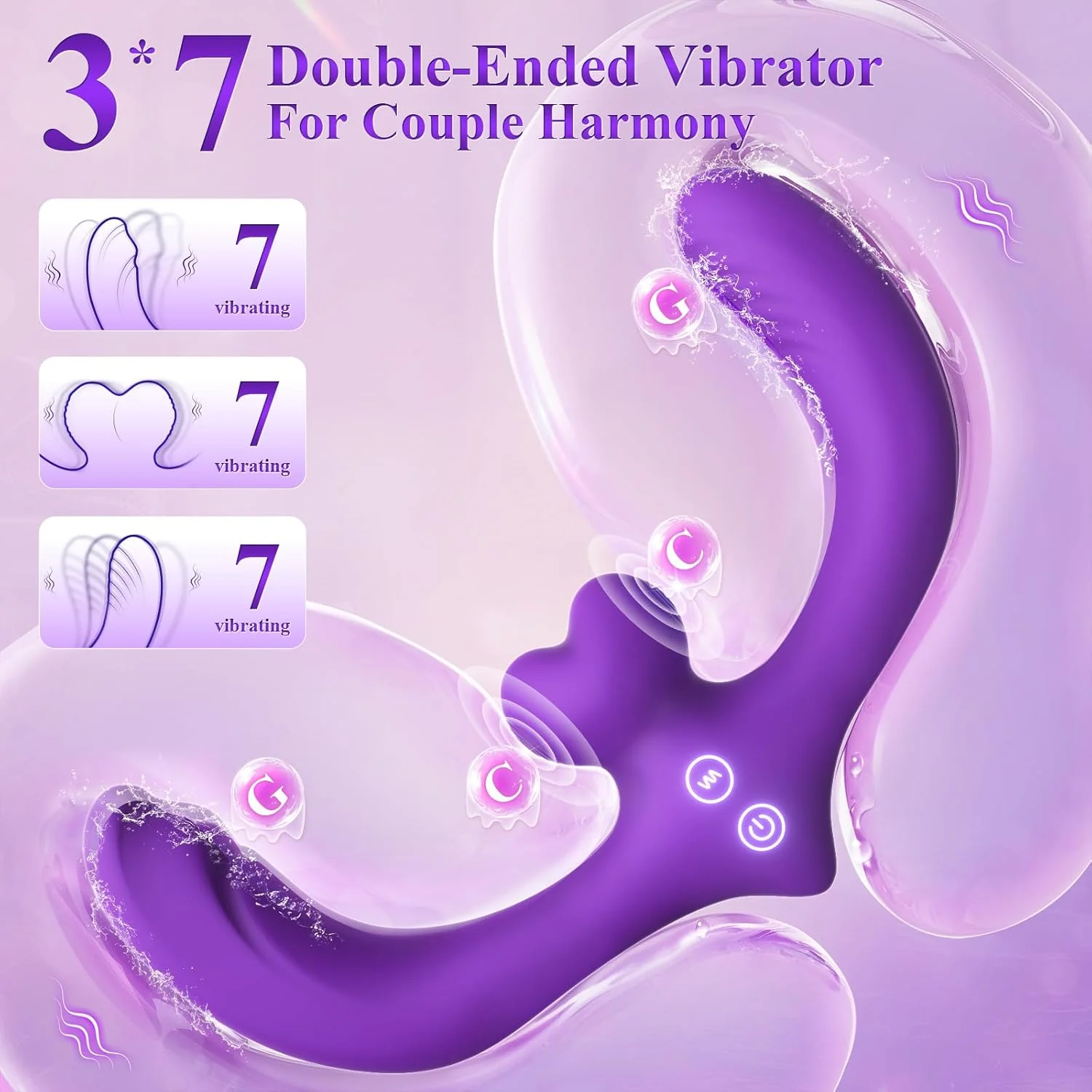 DualVibe Double-Ended Vibrating Dildo - Image 5