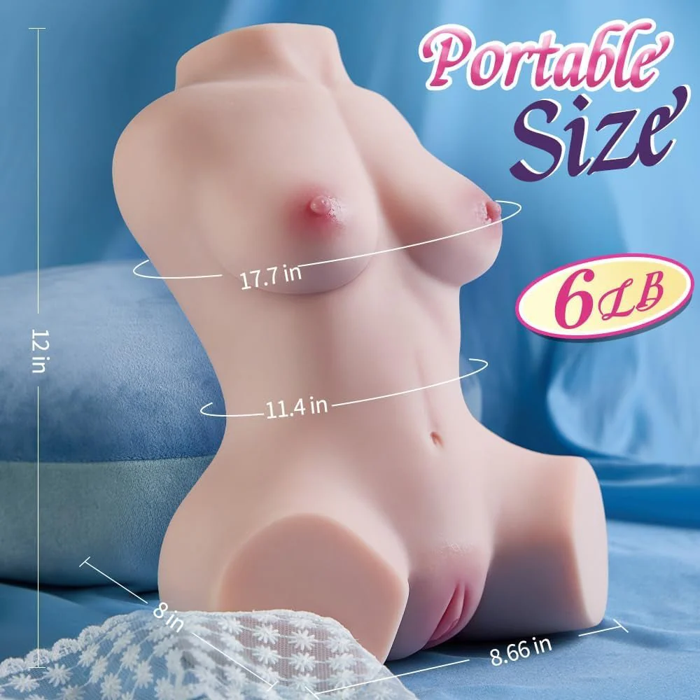 VibeCoreX Vibrating Torso Sex Doll 10 Modes 6LB - Image 5