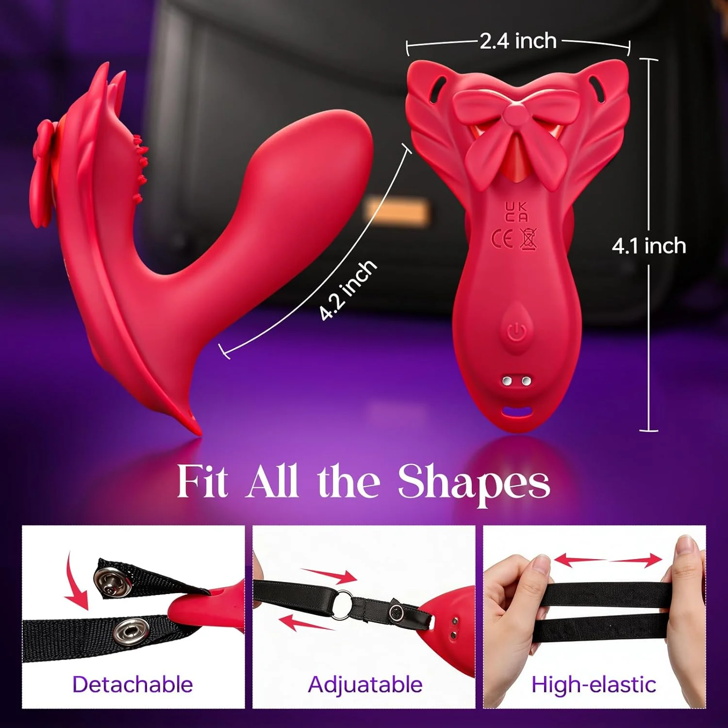 ShadowSync APP Remote Wearable Panty Vibrator with G-Spot Dildo - Image 5