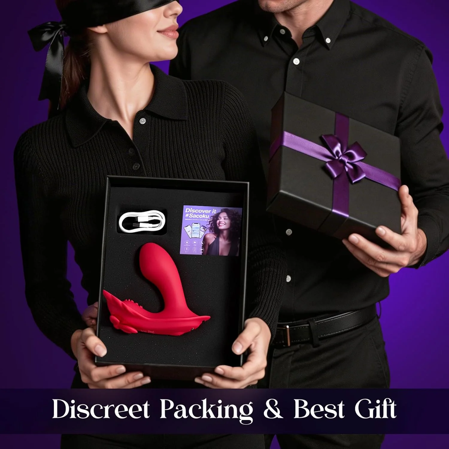 ShadowSync APP Remote Wearable Panty Vibrator with G-Spot Dildo - Image 8