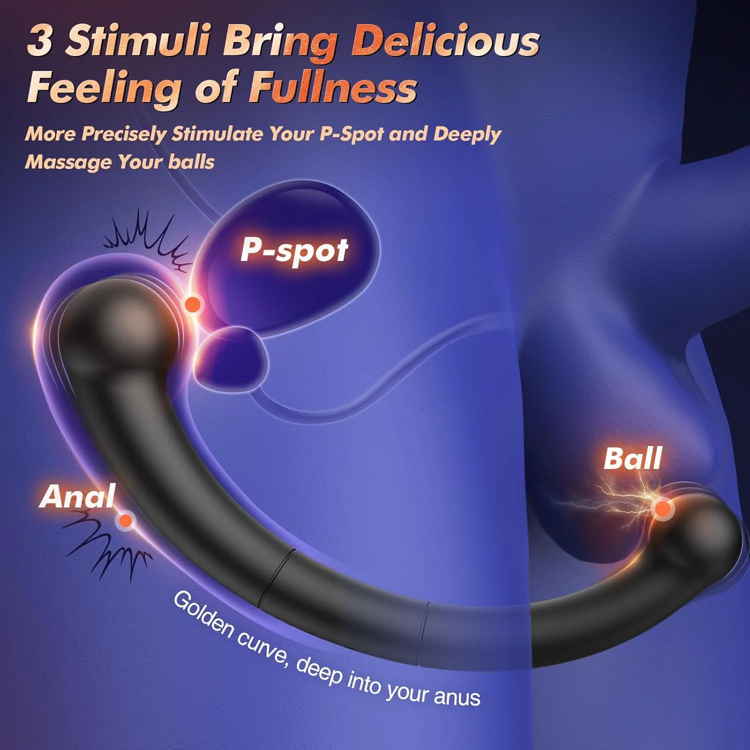 DualCurve Dual-Ended Prostate Massager 10 Modes Silicone - Image 5