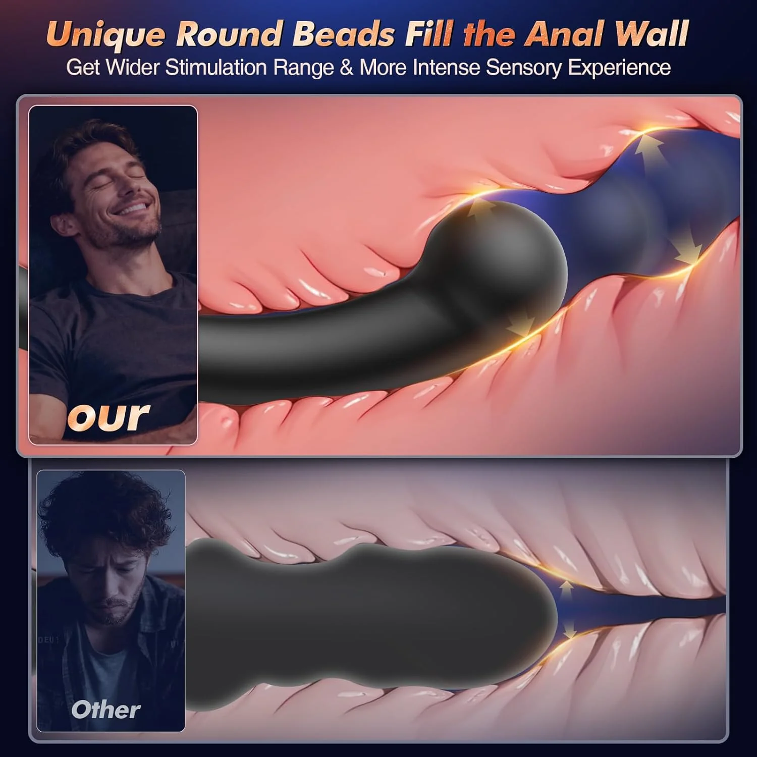 DualCurve Dual-Ended Prostate Massager 10 Modes Silicone - Image 7