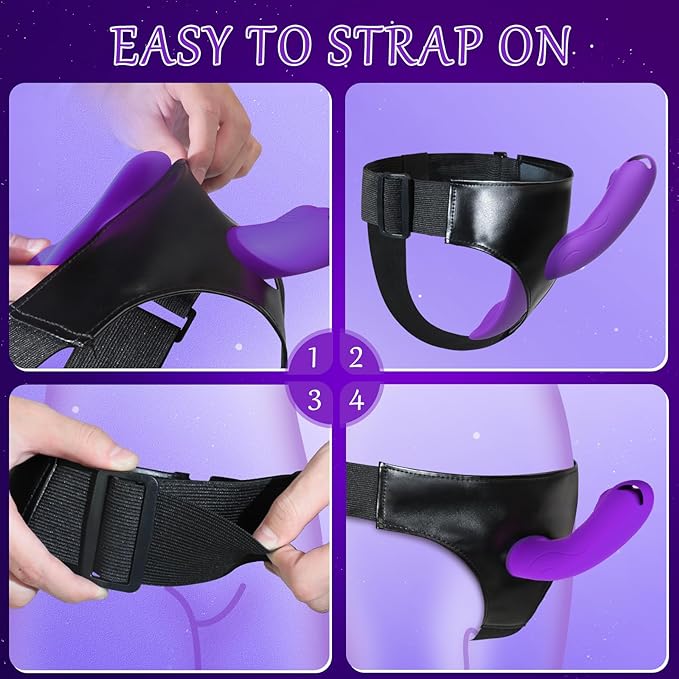 PulsePersona Remote Control Vibrating Strap-On Dildo - Image 3