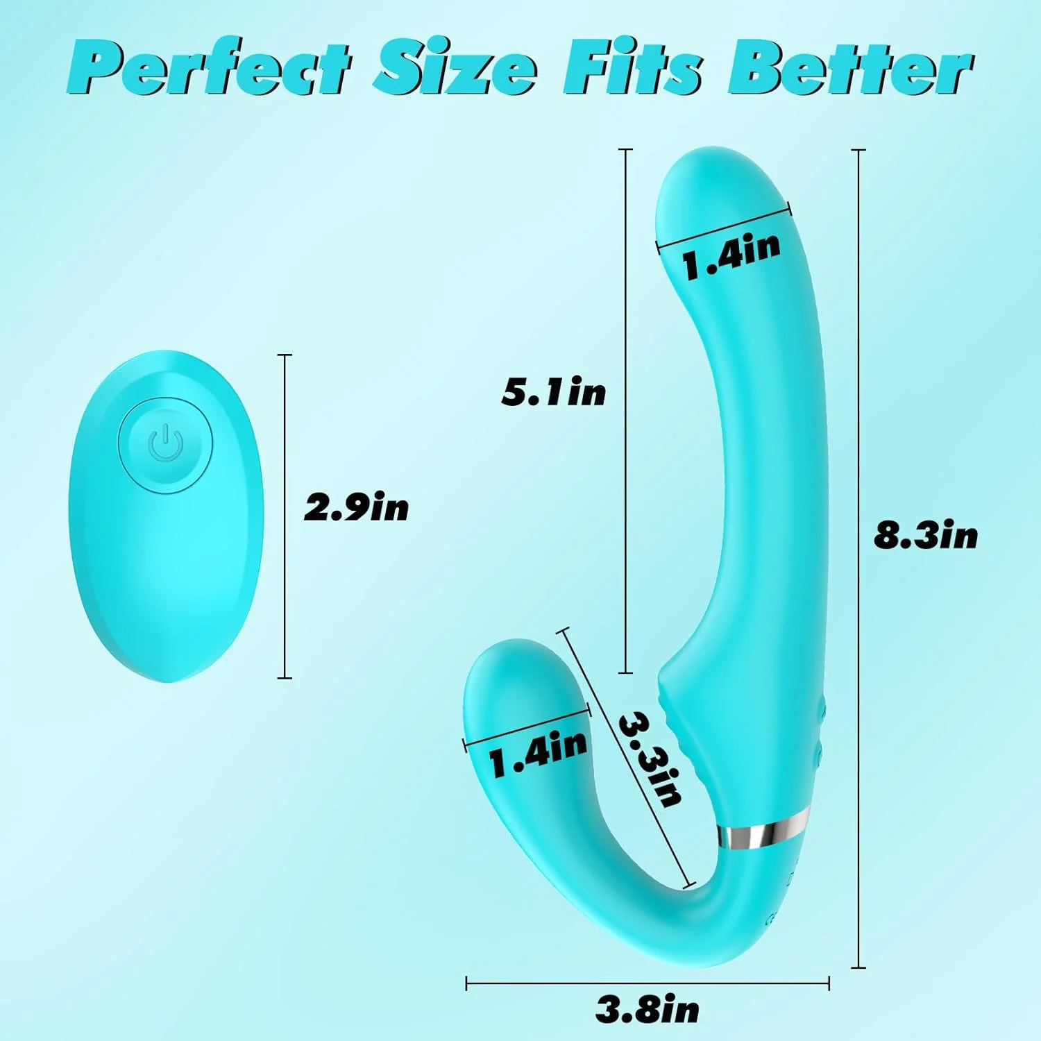 Vibrating Double-Ended Strap-On Dildo for Intense Pleasure - Image 5