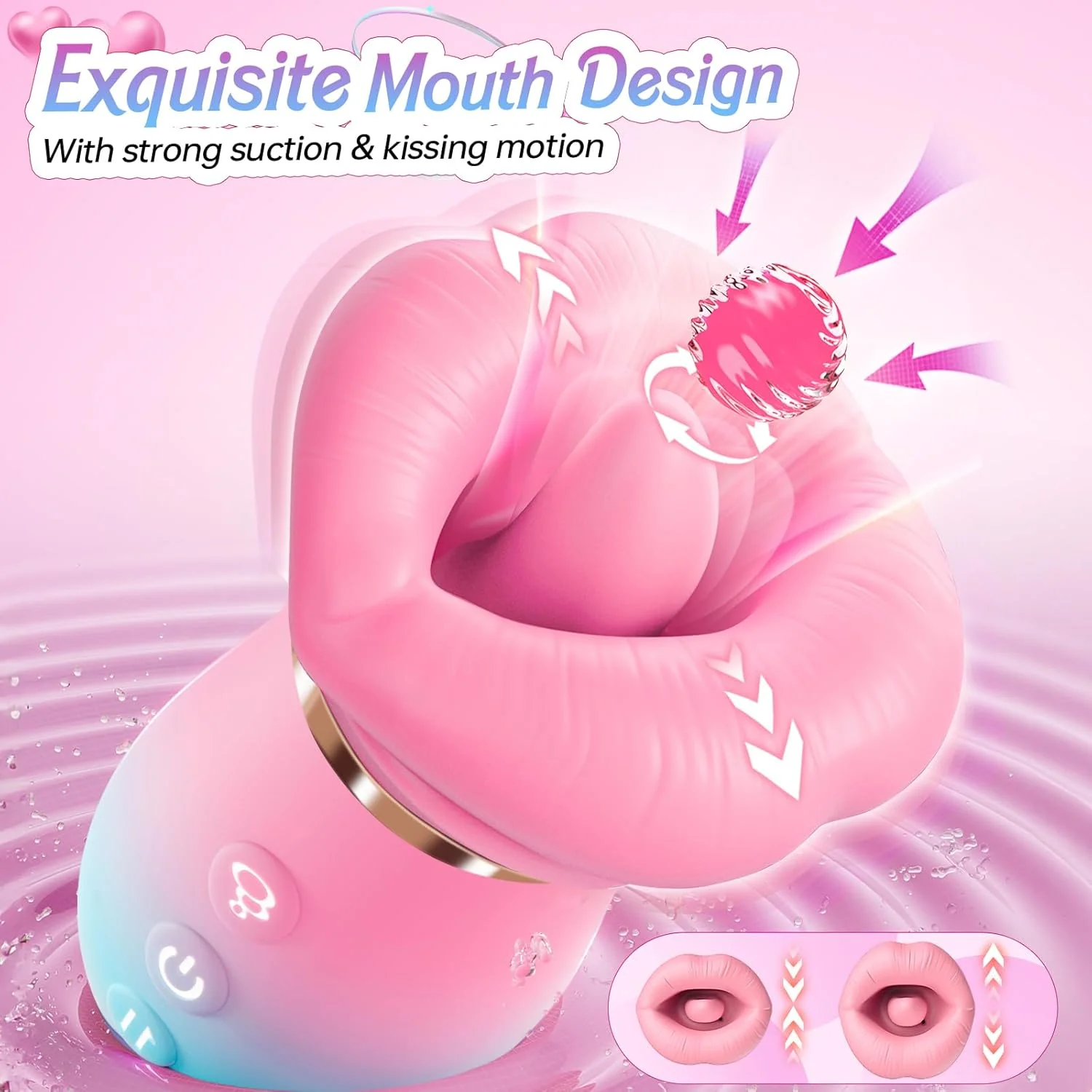 VelouraX AI Mouth Clit Sucker Wand App Waterproof Quiet - Image 3