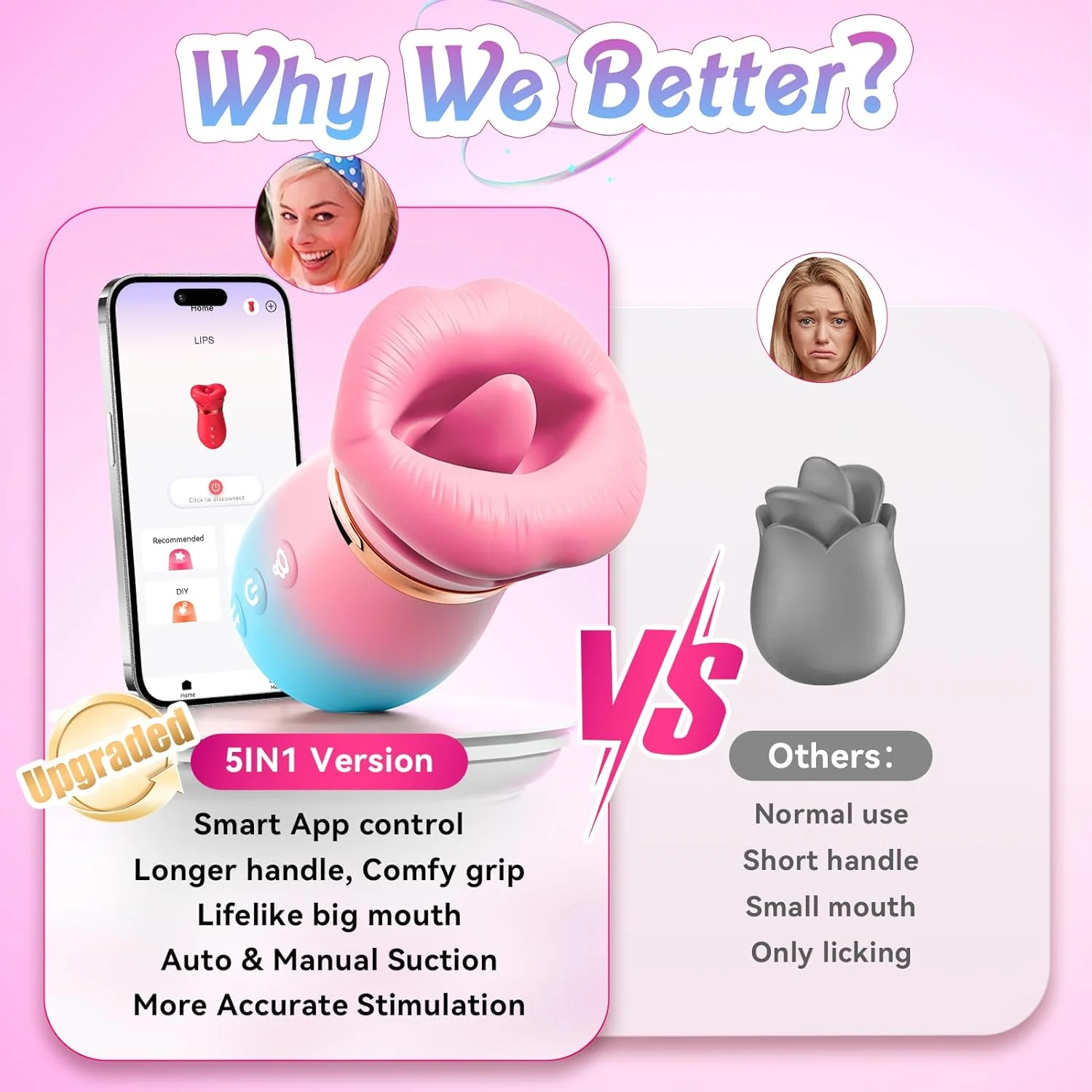 VelouraX AI Mouth Clit Sucker Wand App Waterproof Quiet - Image 7