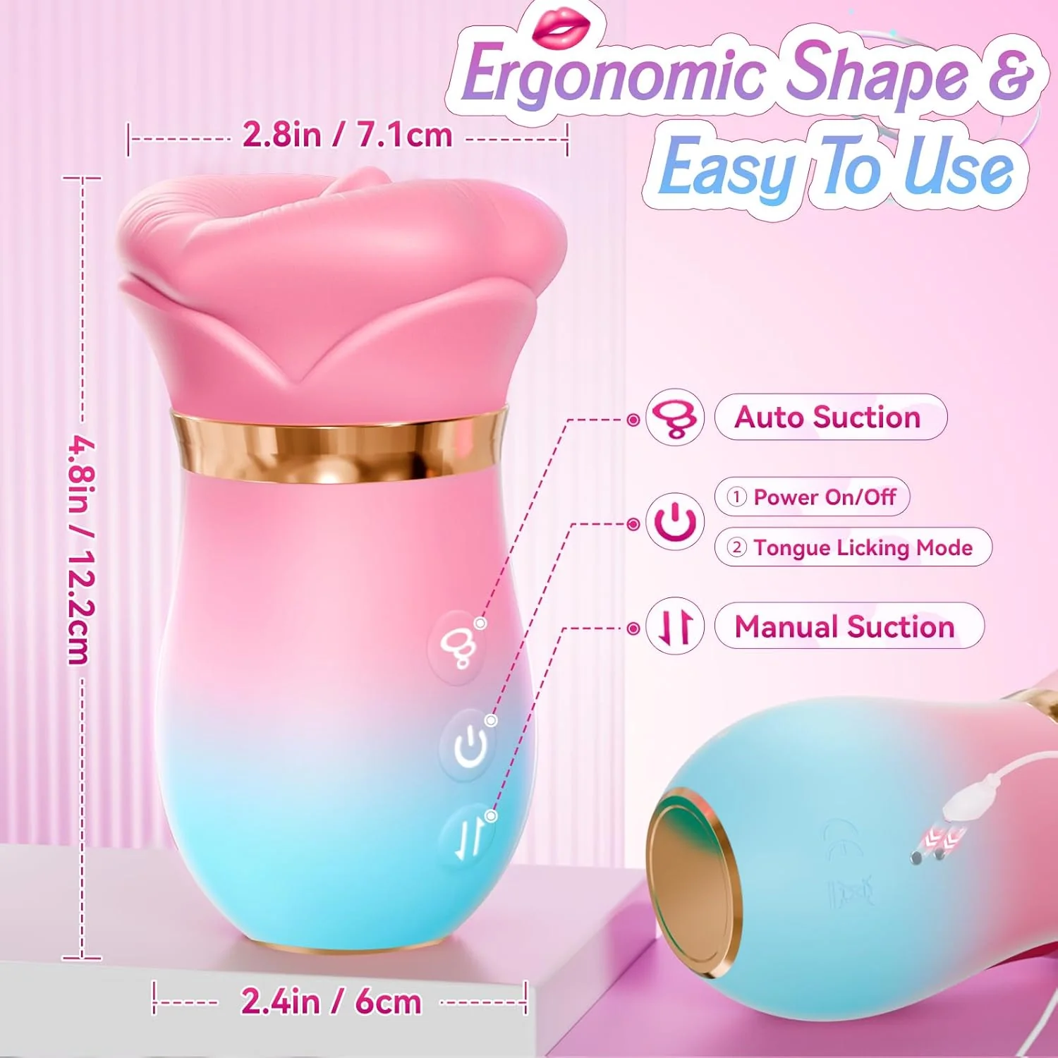 VelouraX AI Mouth Clit Sucker Wand App Waterproof Quiet - Image 8