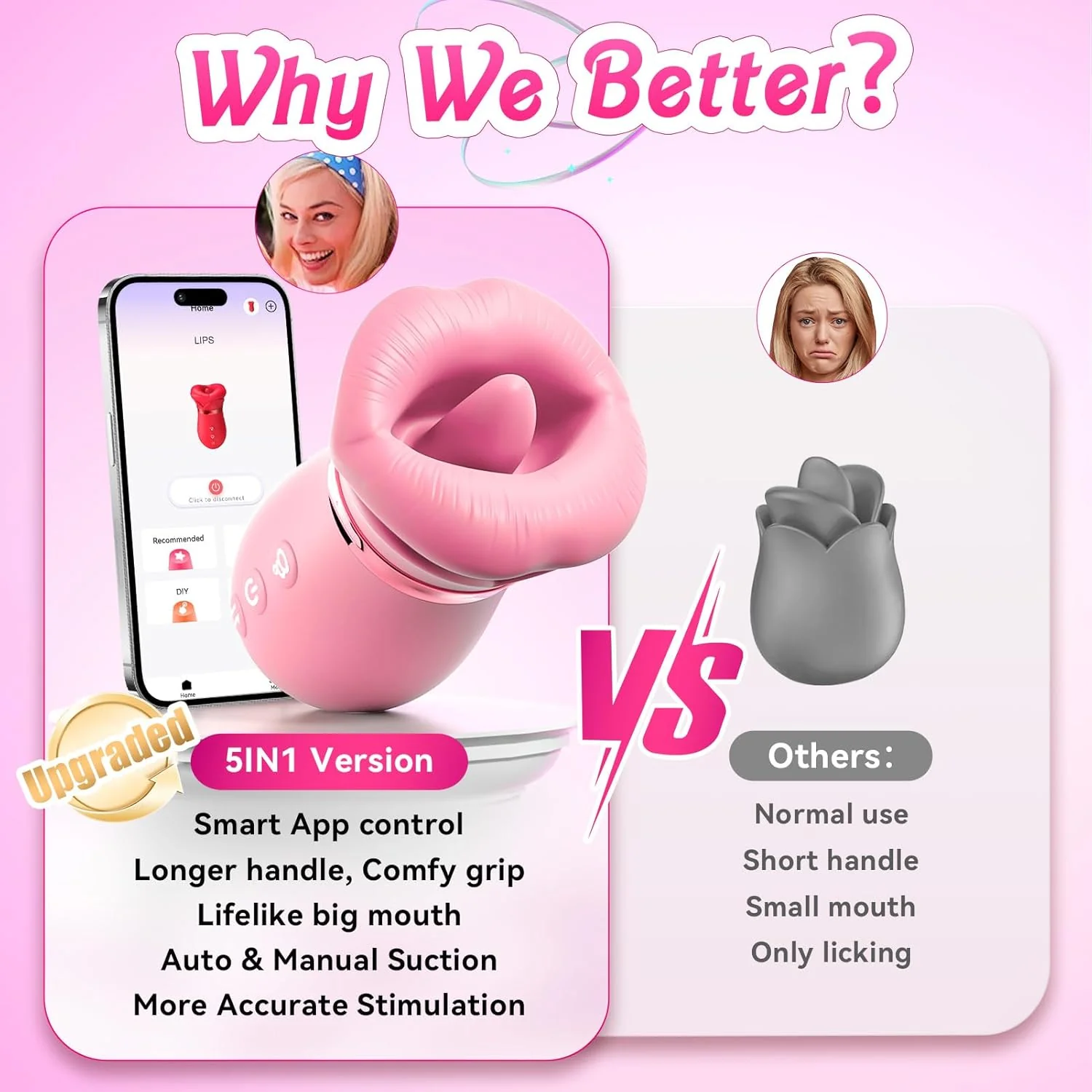 NoctelleX AI Mouth Clit Sucker Wand App Waterproof Quiet - Image 7
