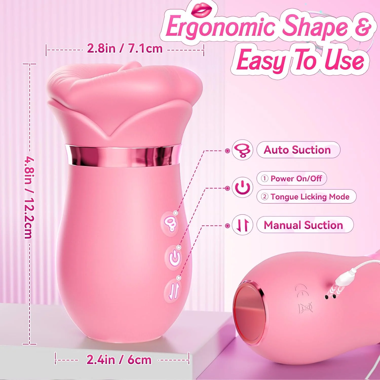 NoctelleX AI Mouth Clit Sucker Wand App Waterproof Quiet - Image 8