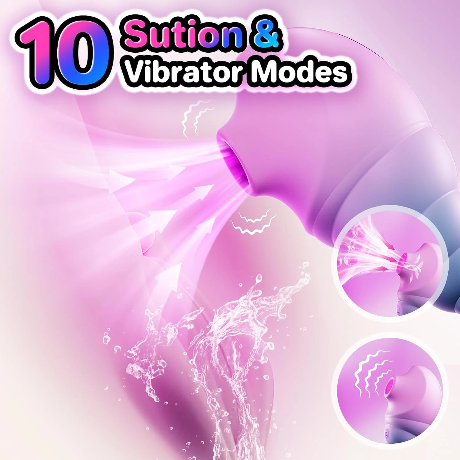 ConchaSync Clit Sucker 10 Modes App Control Quiet - Image 3
