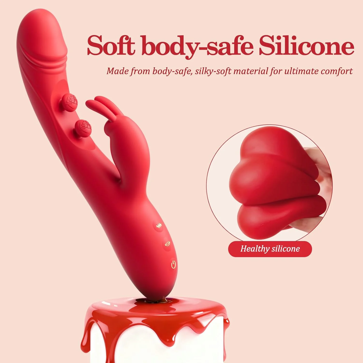 DualRose Rabbit Vibrator 16 Modes Flapping G-Spot Clit Toy - Image 5