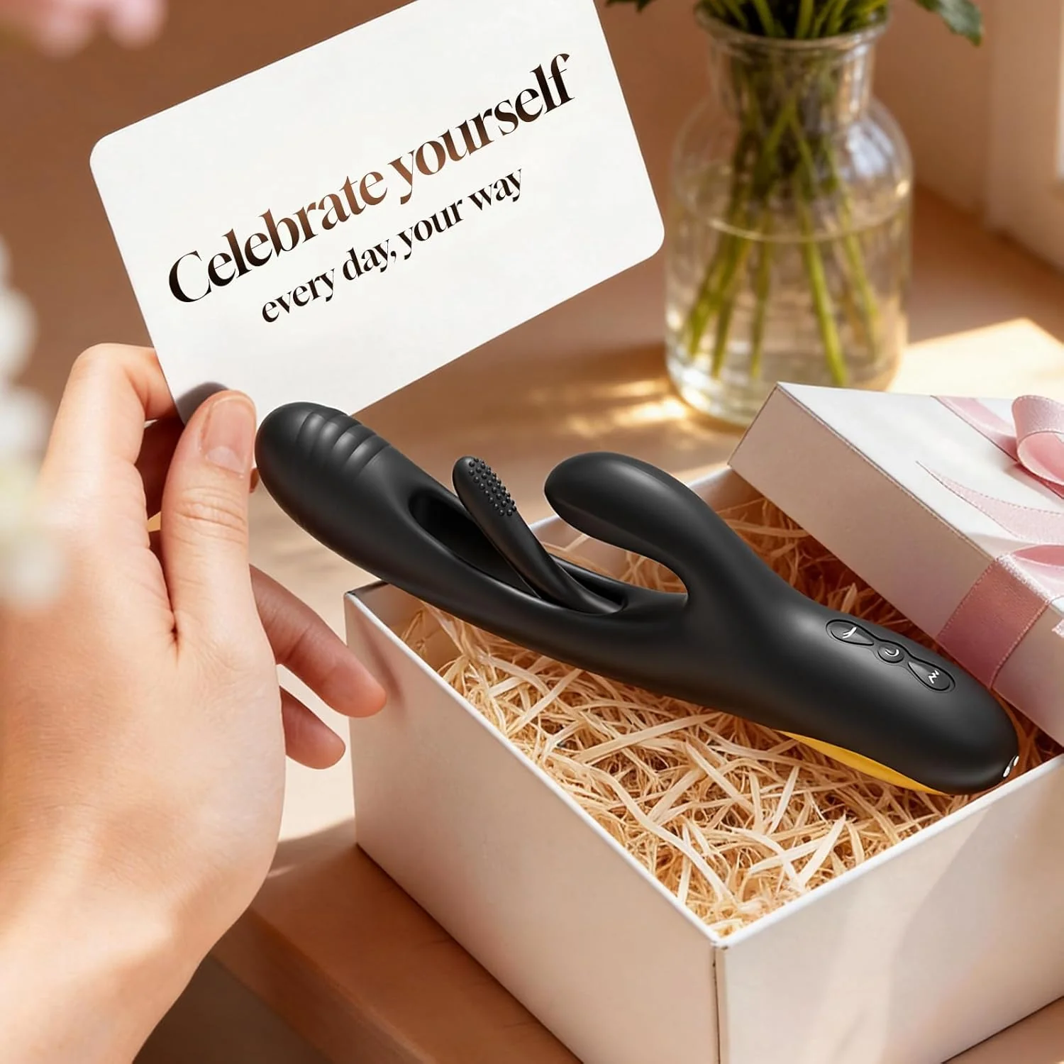 NoirPulse Rabbit Vibrator 14 Modes Flapping Waterproof - Image 10