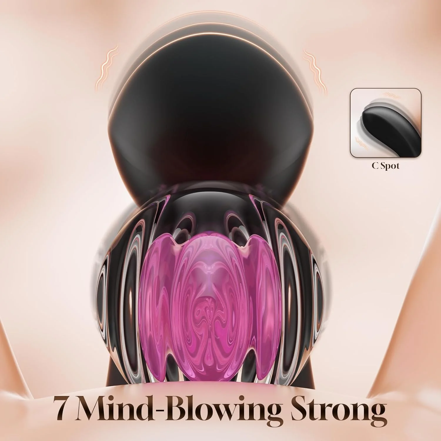 NoirPulse Rabbit Vibrator 14 Modes Flapping Waterproof - Image 4