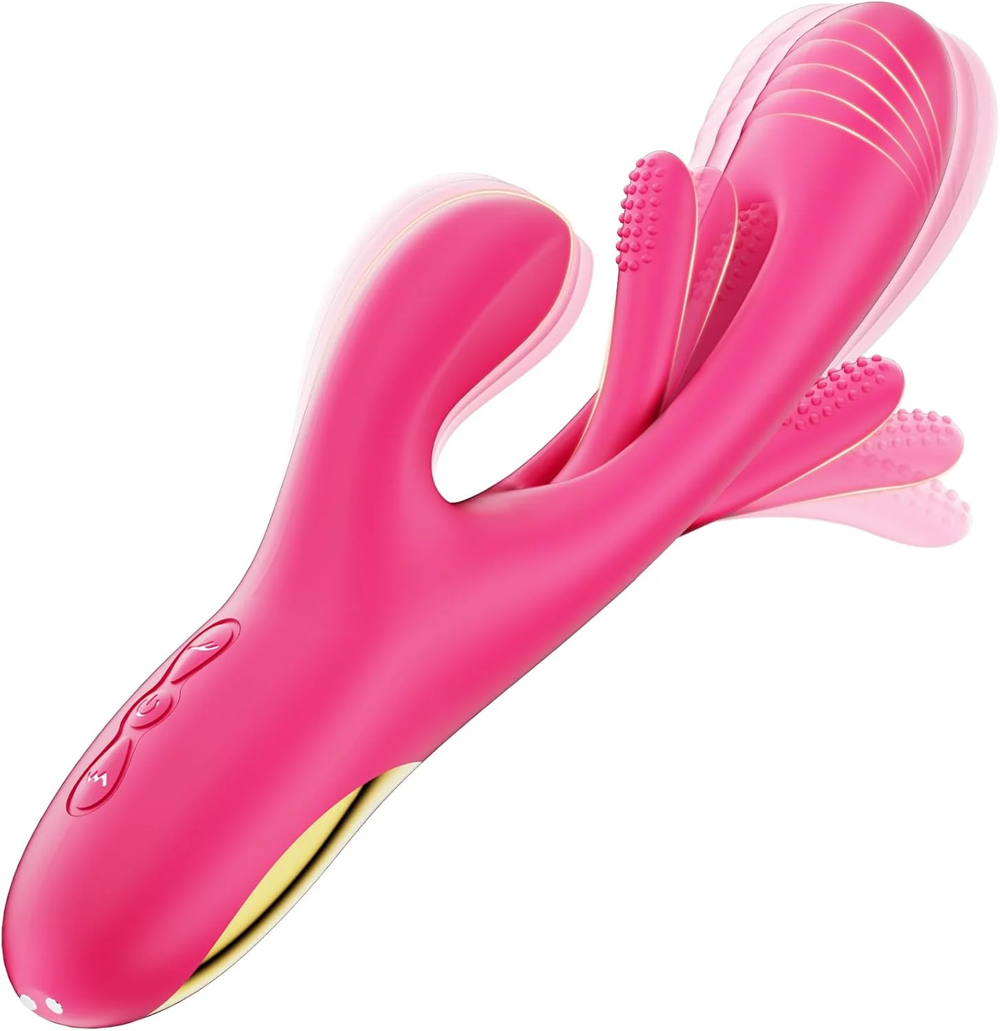 RosePulseX Rabbit Vibrator 14 Modes Flapping Tongue Waterproof