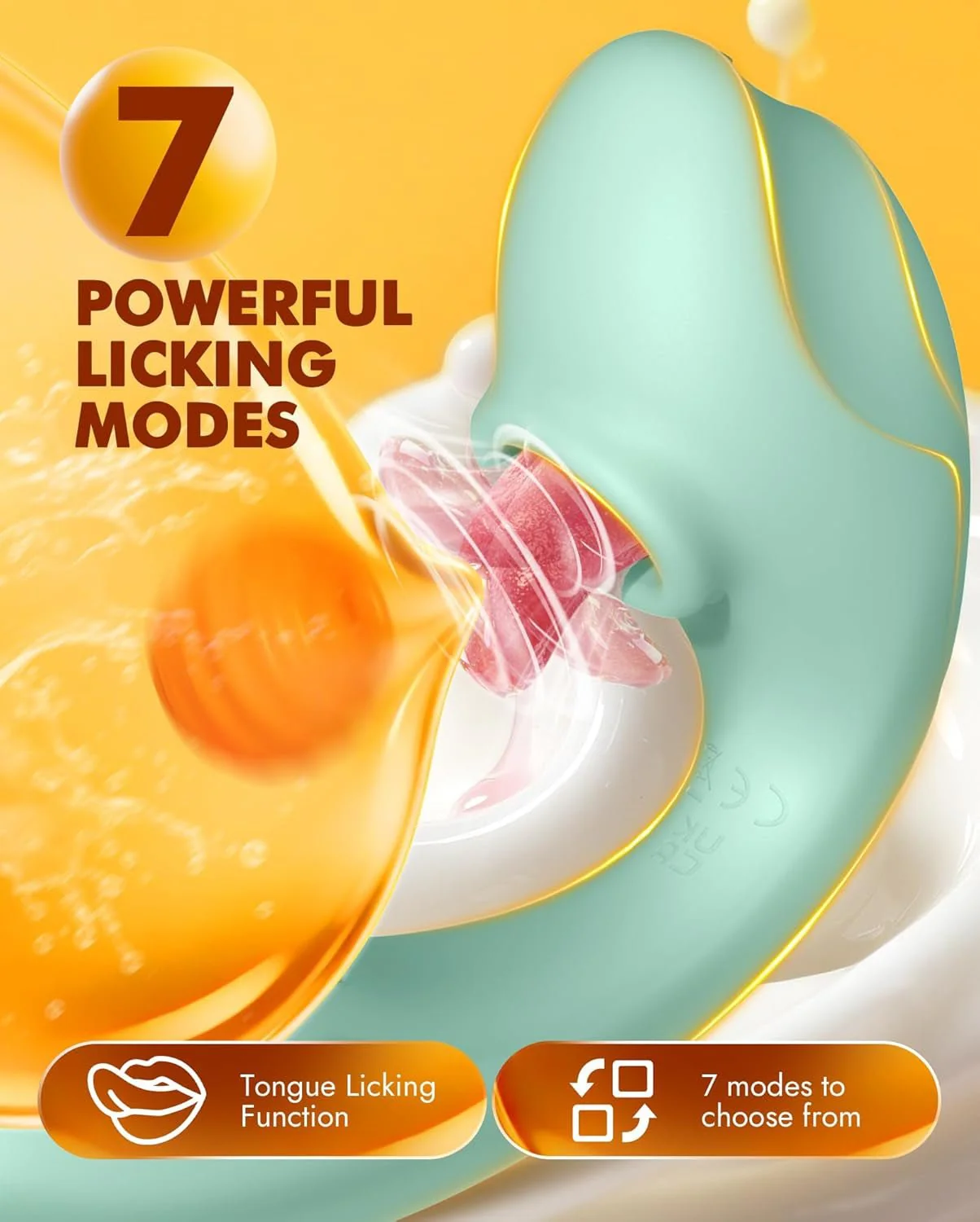 ElyraFlex Tongue Vibrator 4-in-1 G-Spot Clit Toy 7 Modes - Image 3