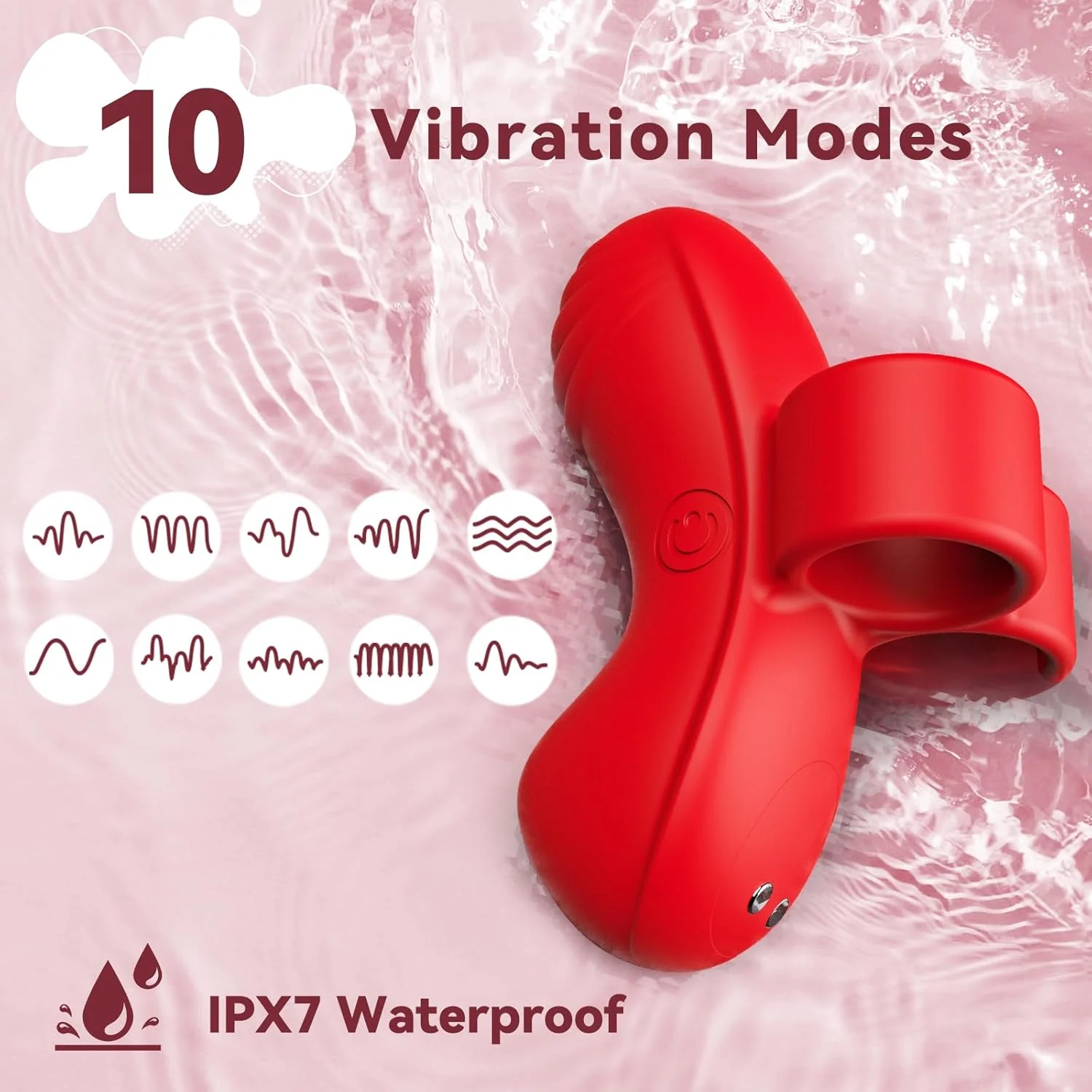 GripPulse Finger Vibrator 10 Modes IPX7 Waterproof Mini - Image 5