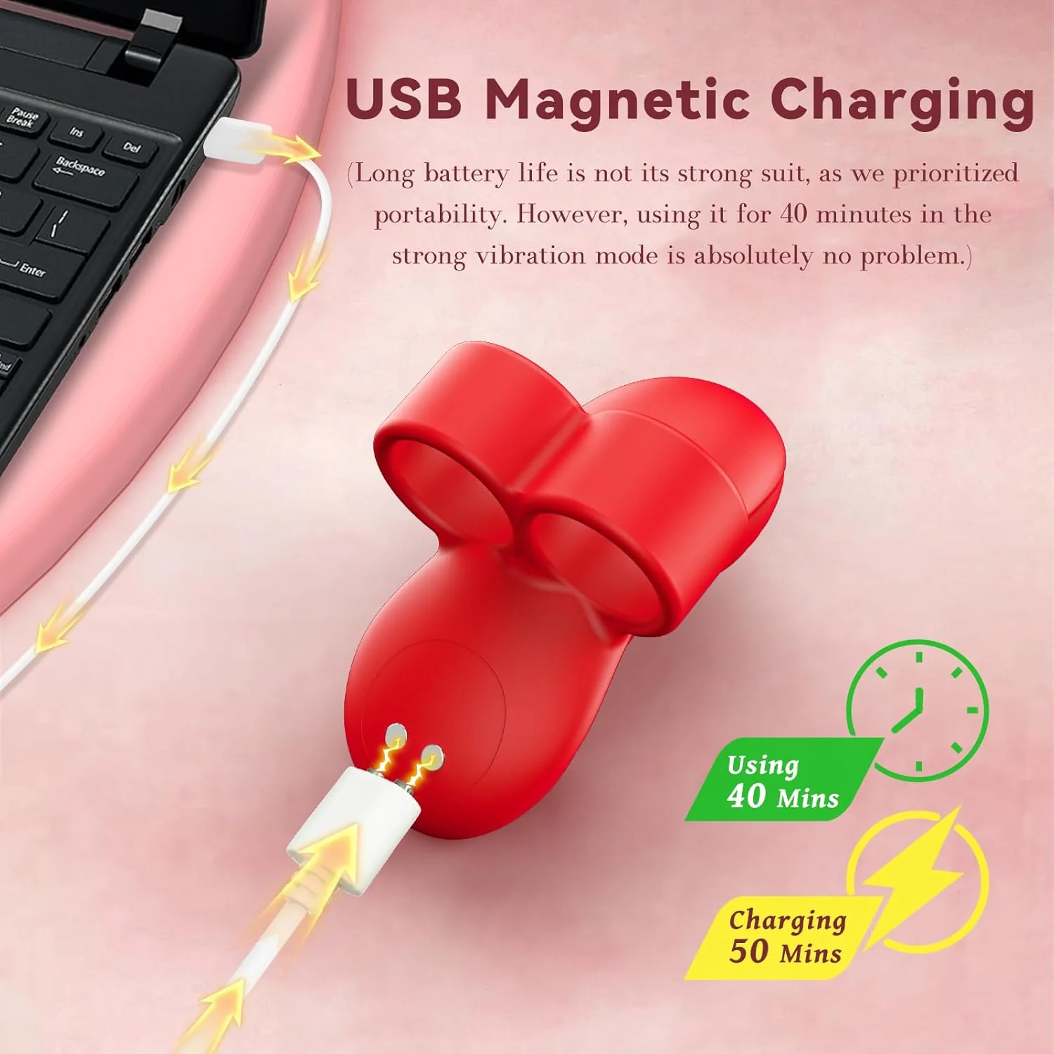 GripPulse Finger Vibrator 10 Modes IPX7 Waterproof Mini - Image 6