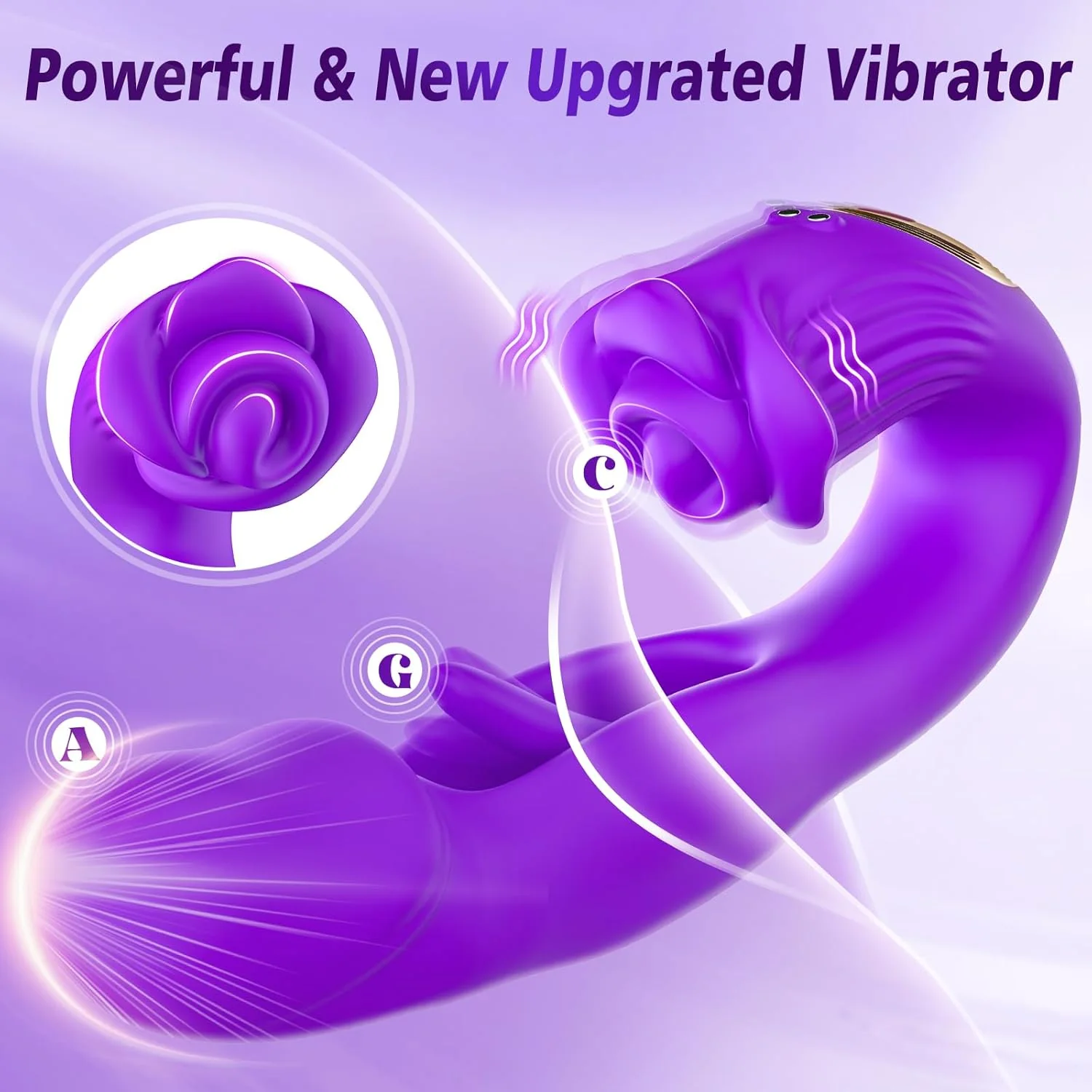 CommandRose App Control Rabbit Vibrator 9 Modes Flapping - Image 4