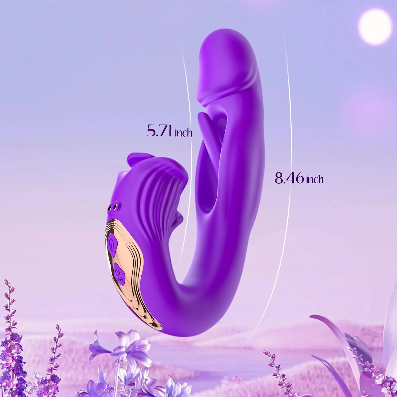 CommandRose App Control Rabbit Vibrator 9 Modes Flapping - Image 7