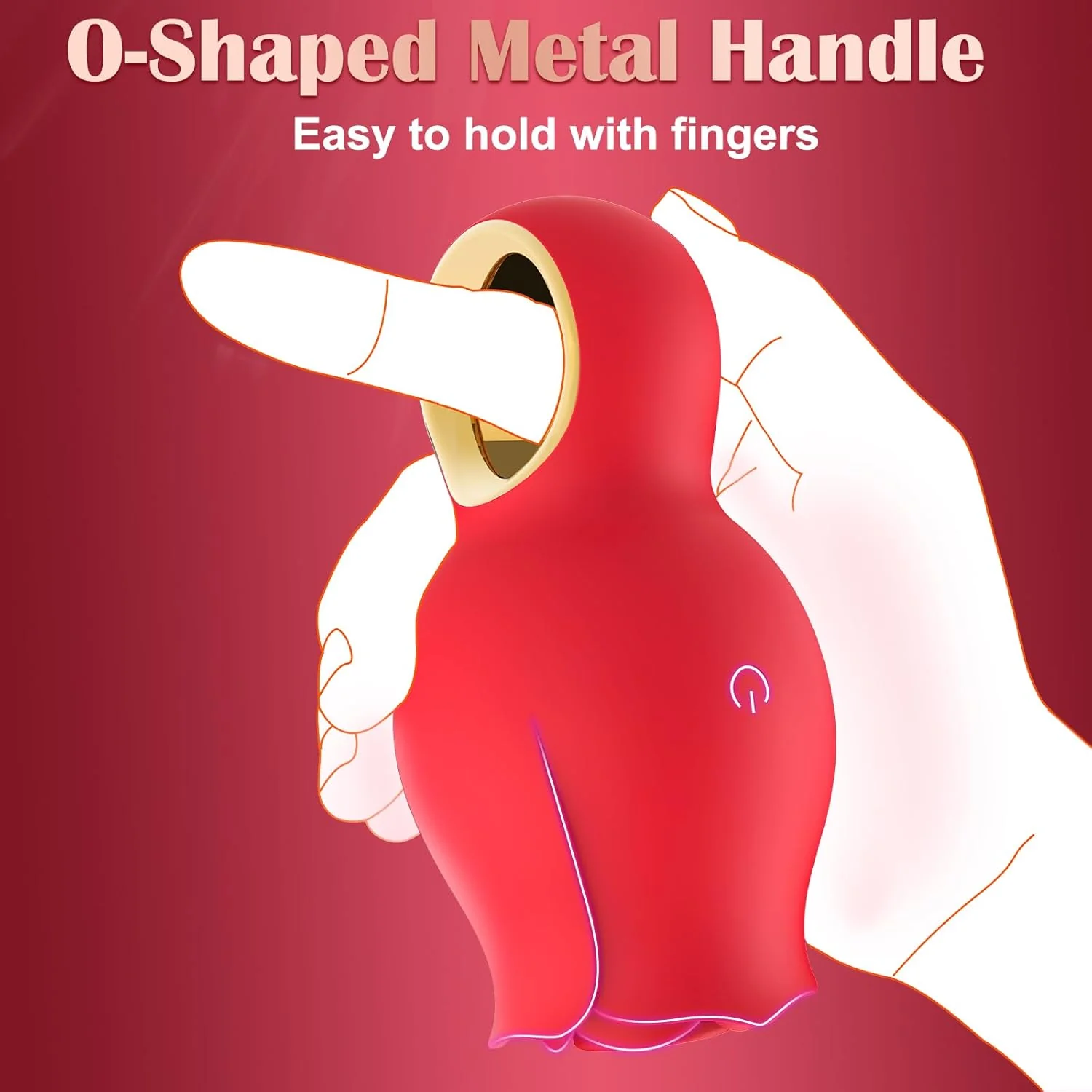 VelvetRose Rose Clit Sucker Vibrator 9 Modes USB Rechargeable - Image 3