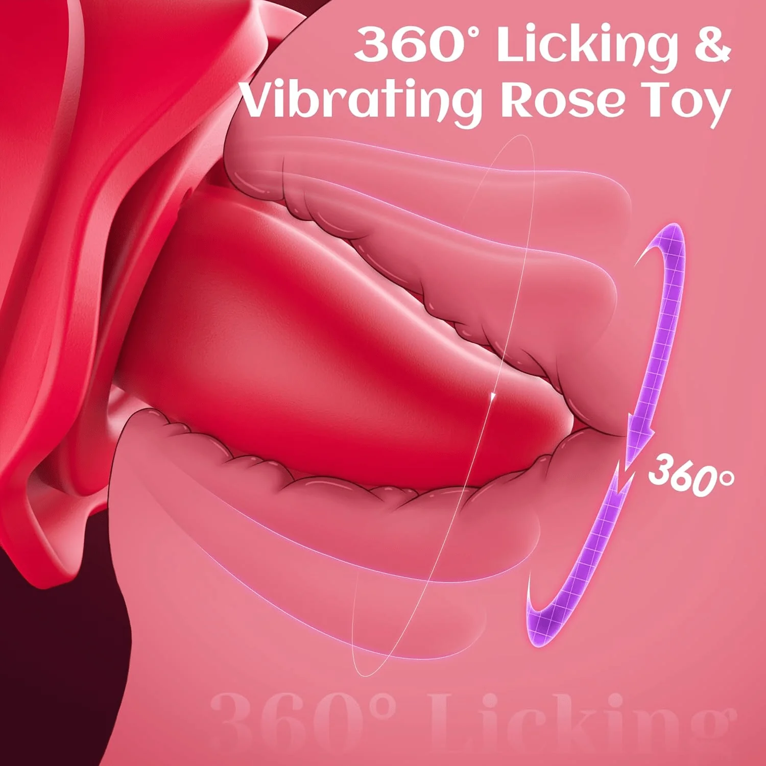 VelmoraR AI Rose Vibrator 7 Suction 10 Licking Modes - Image 3