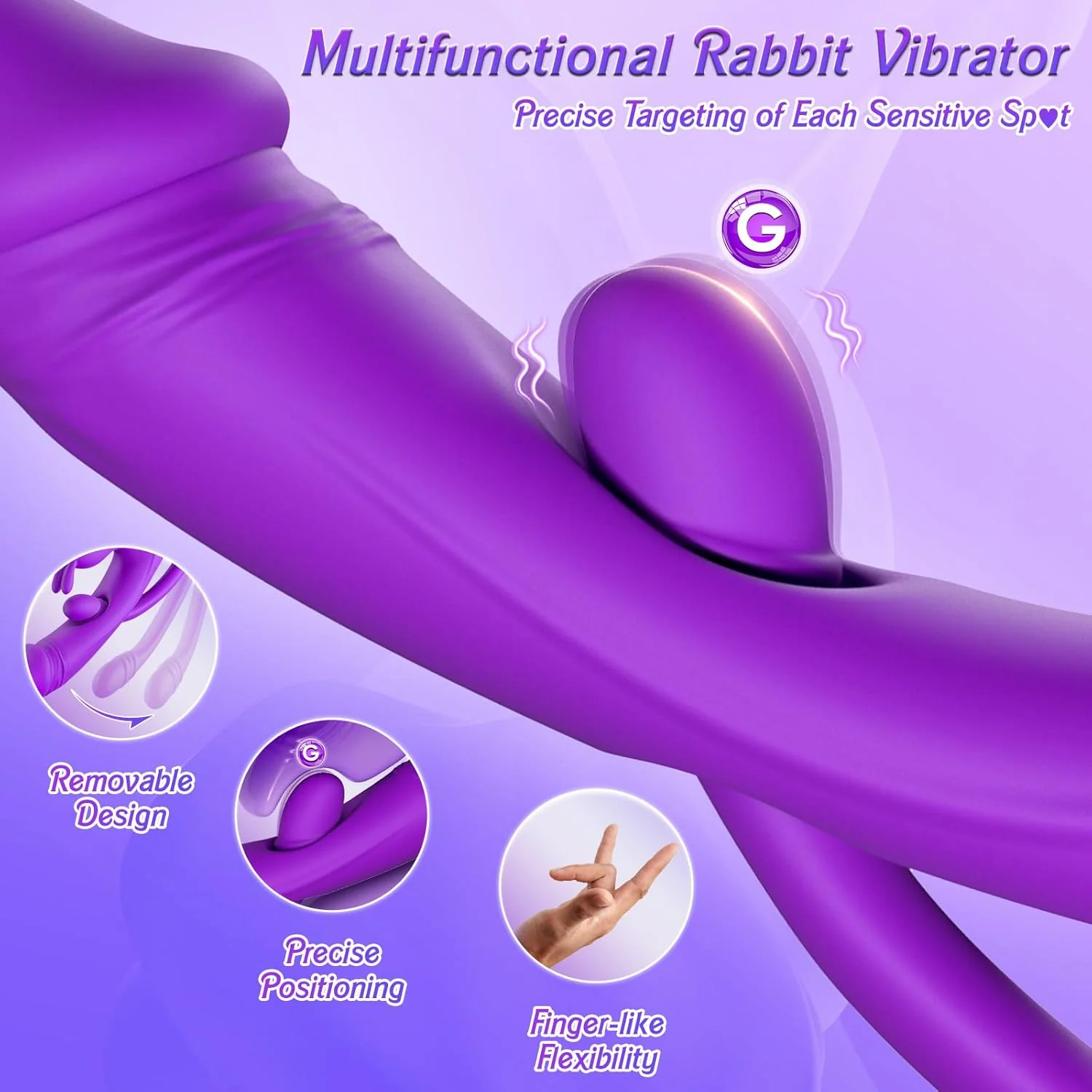 TriNovaX 3-in-1 Rabbit Vibrator 10 Modes - Image 5