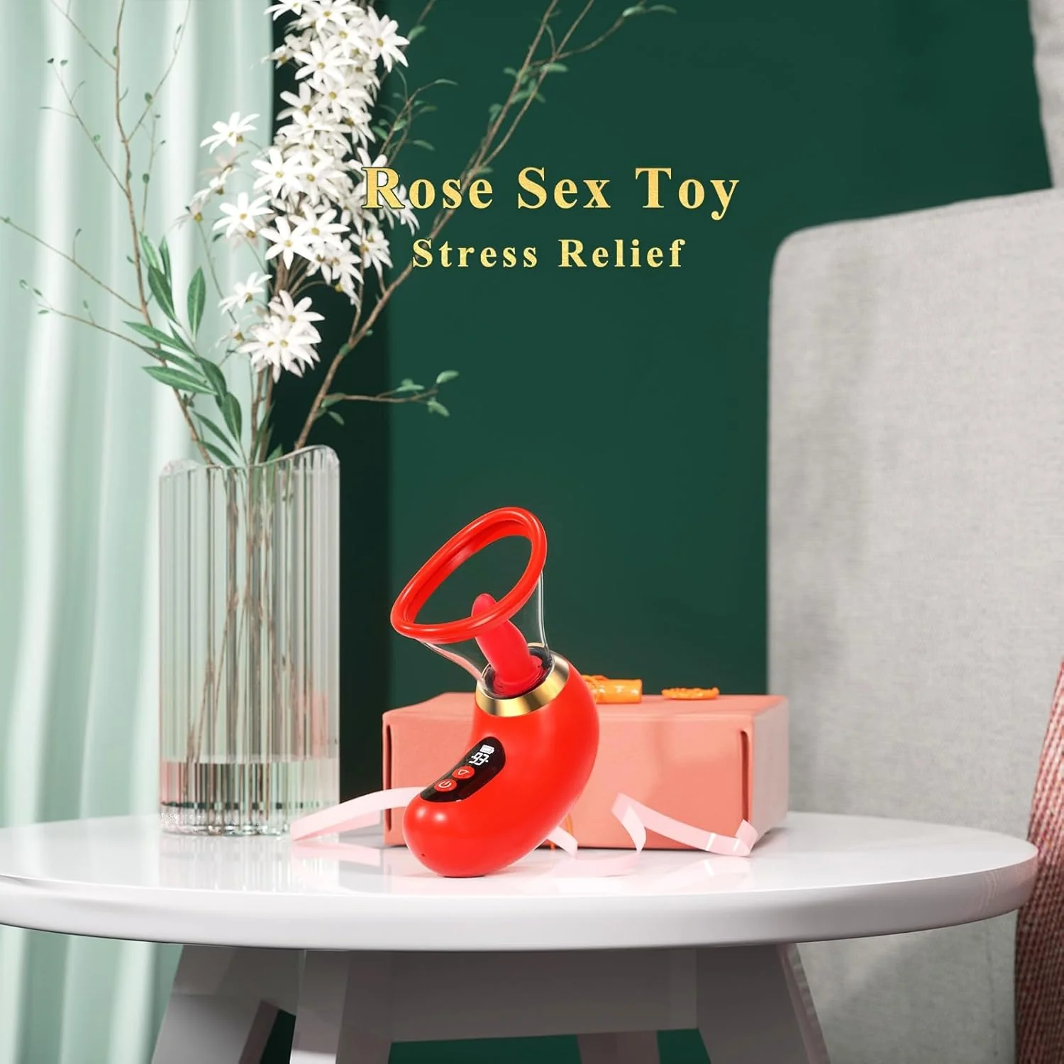 SilqueSync AI Rose Wand App Clitoral Sucker LCD Waterproof - Image 8