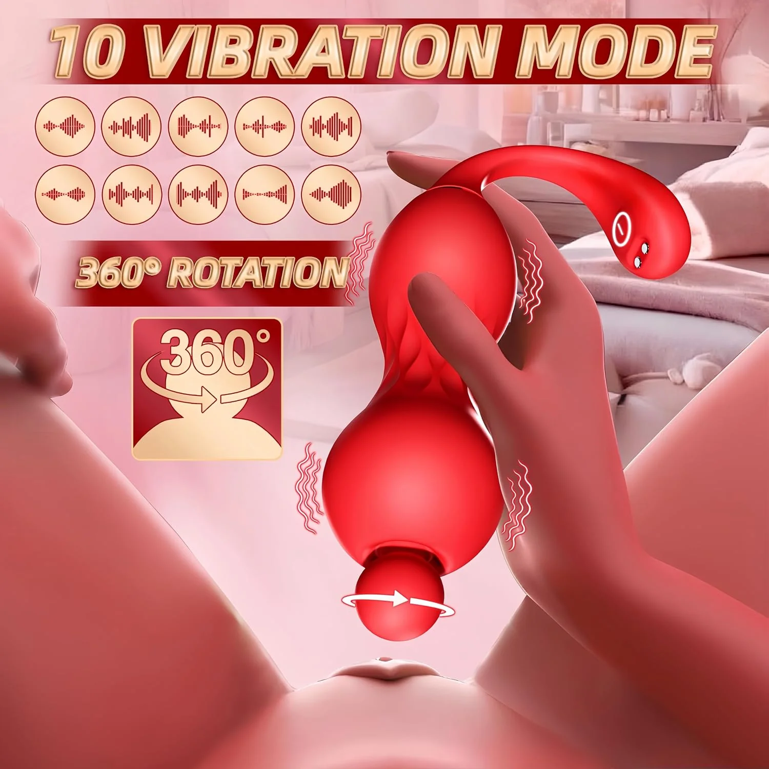 RoseOrbit App Remote Vibrating Egg 360 Rotation G-Spot - Image 3