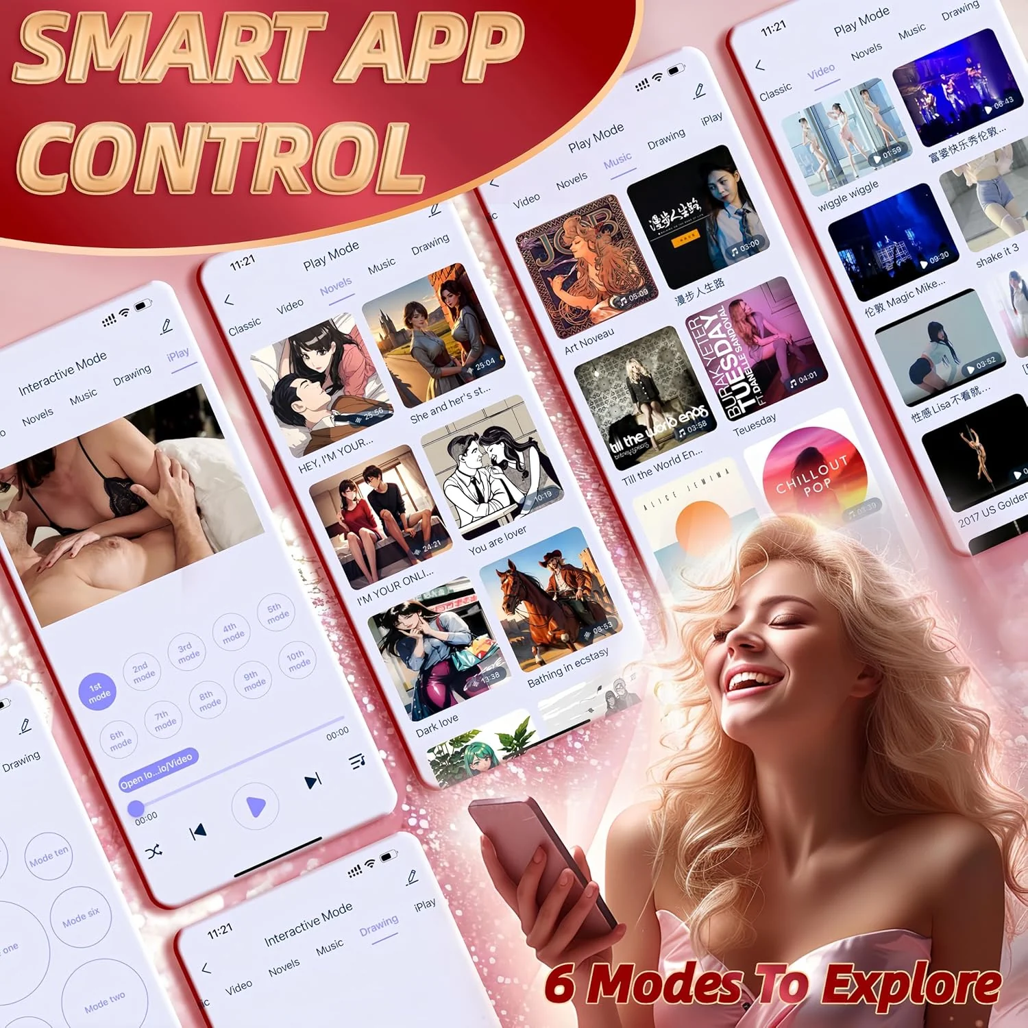 RoseOrbit App Remote Vibrating Egg 360 Rotation G-Spot - Image 5