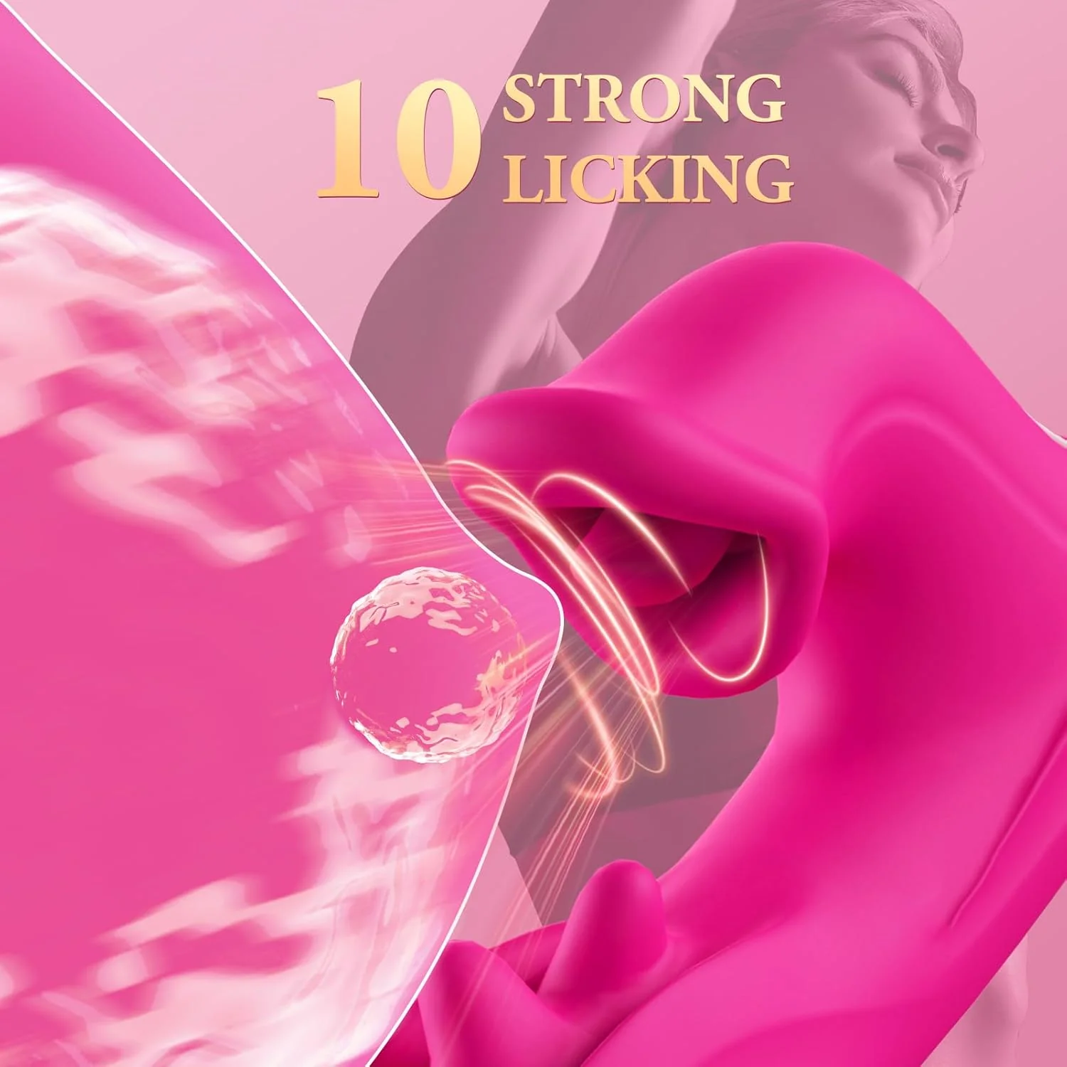 ElyraMax Thrusting Rabbit Licking Vibrator 4-in-1 10 Modes G-Spot - Image 3