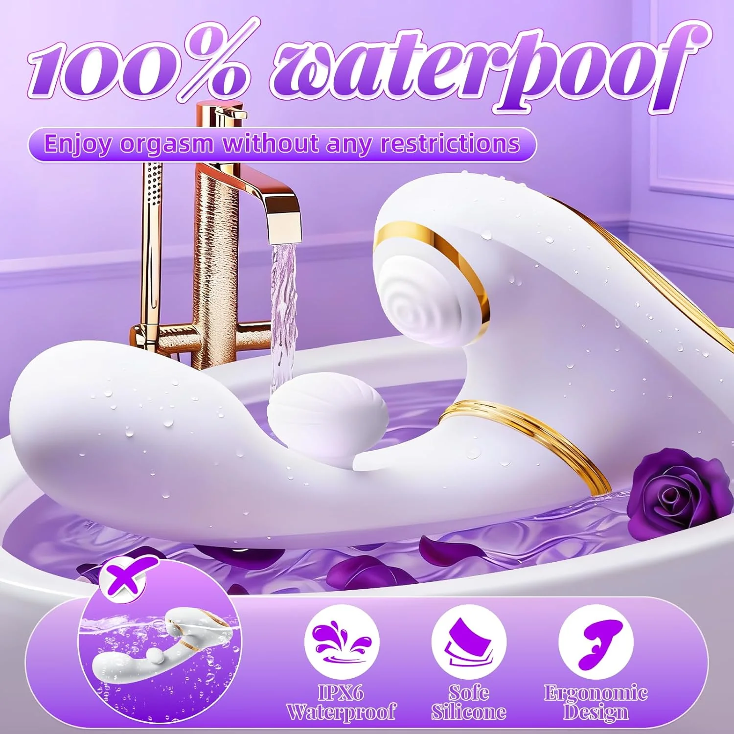 QuadPulse Heating Tapping Rabbit Vibrator - Image 5