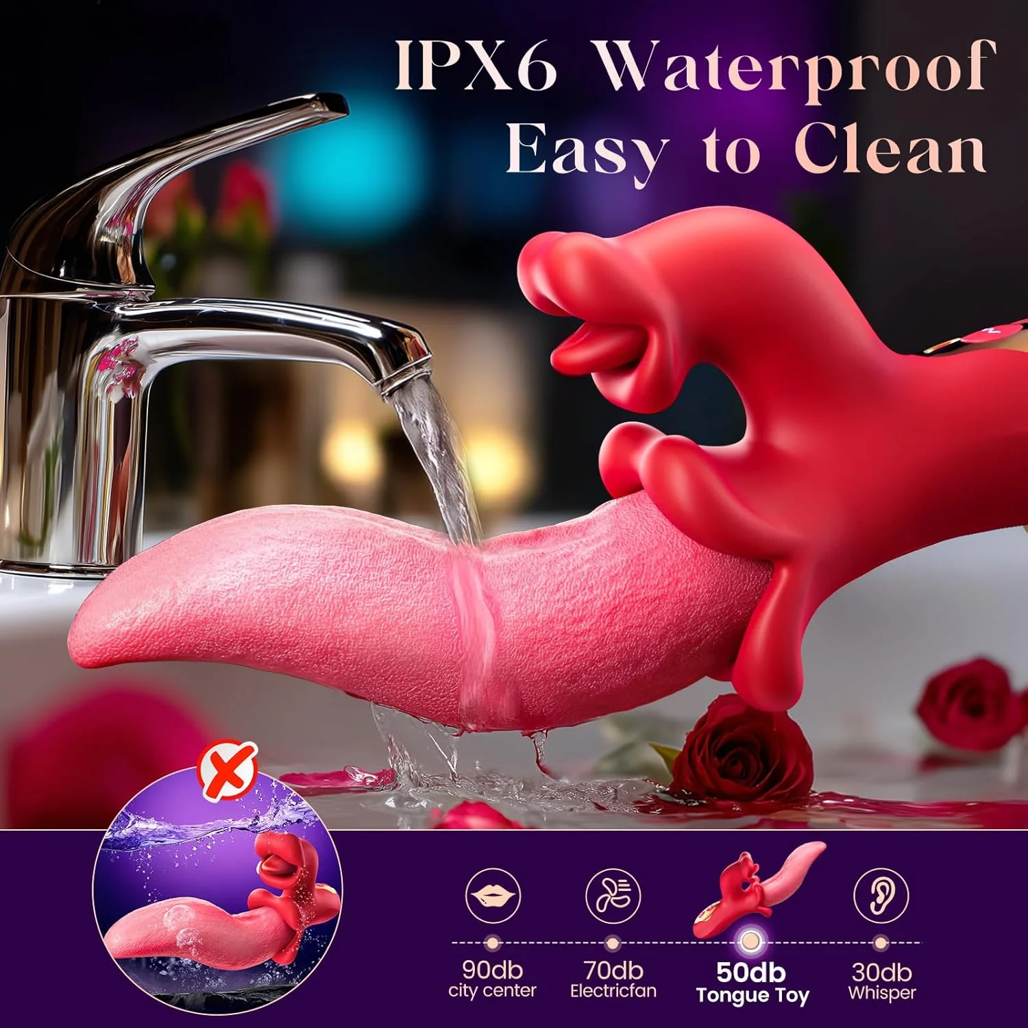 ElyraSwing Tongue Rabbit Vibrator 9 Modes G-Spot Toy - Image 6