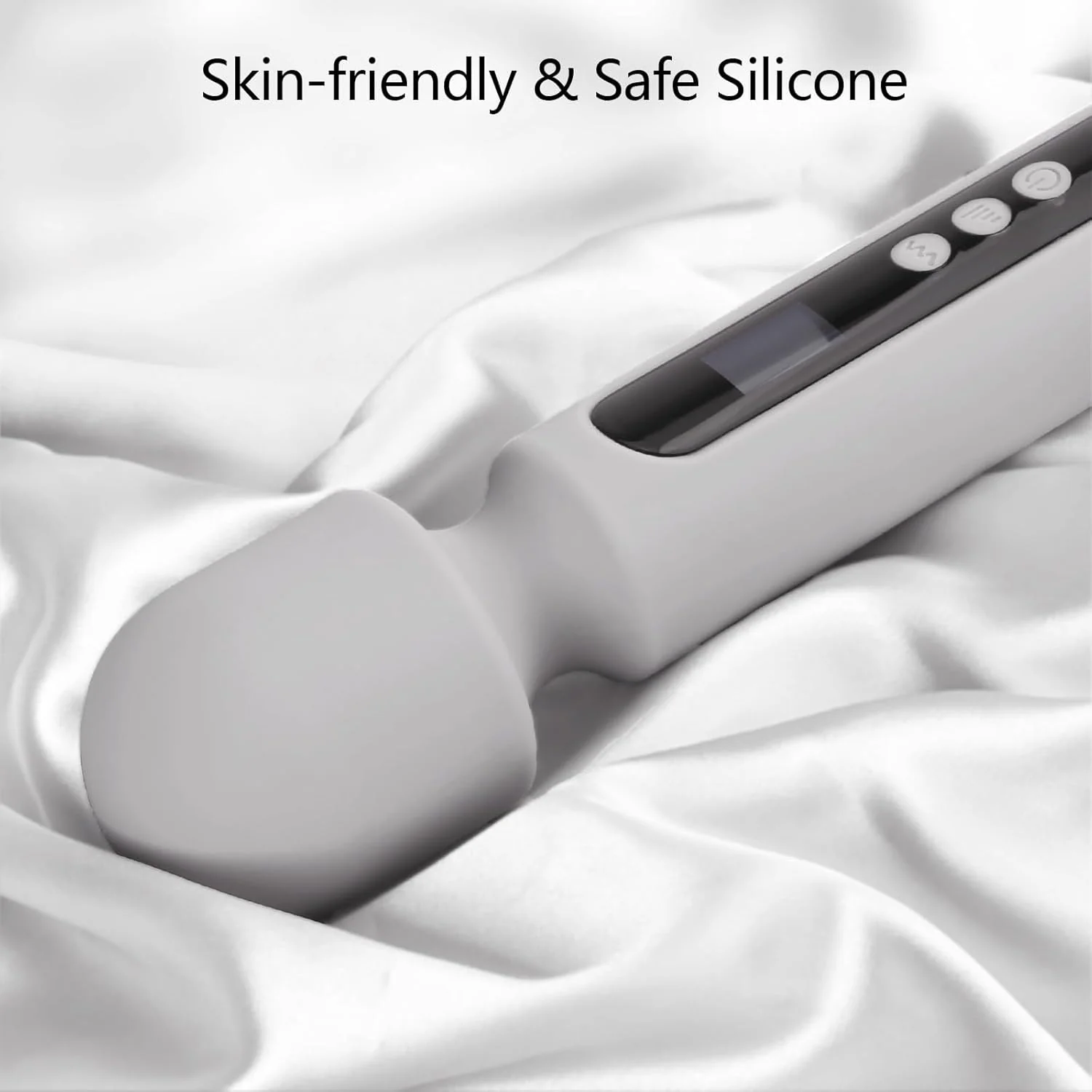 SteelAura 12" Wand Vibrator LCD Display 10 Modes Waterproof - Image 5