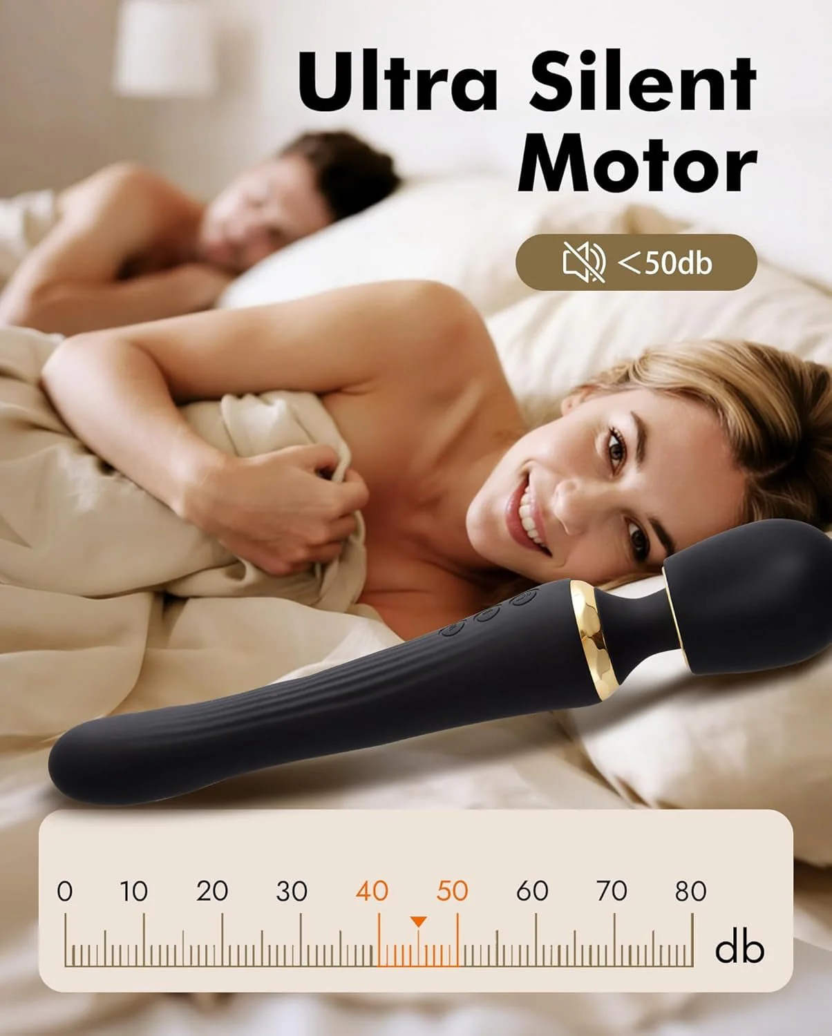 DualNova App Control Thrusting Wand Vibrator Dual Motor - Image 8