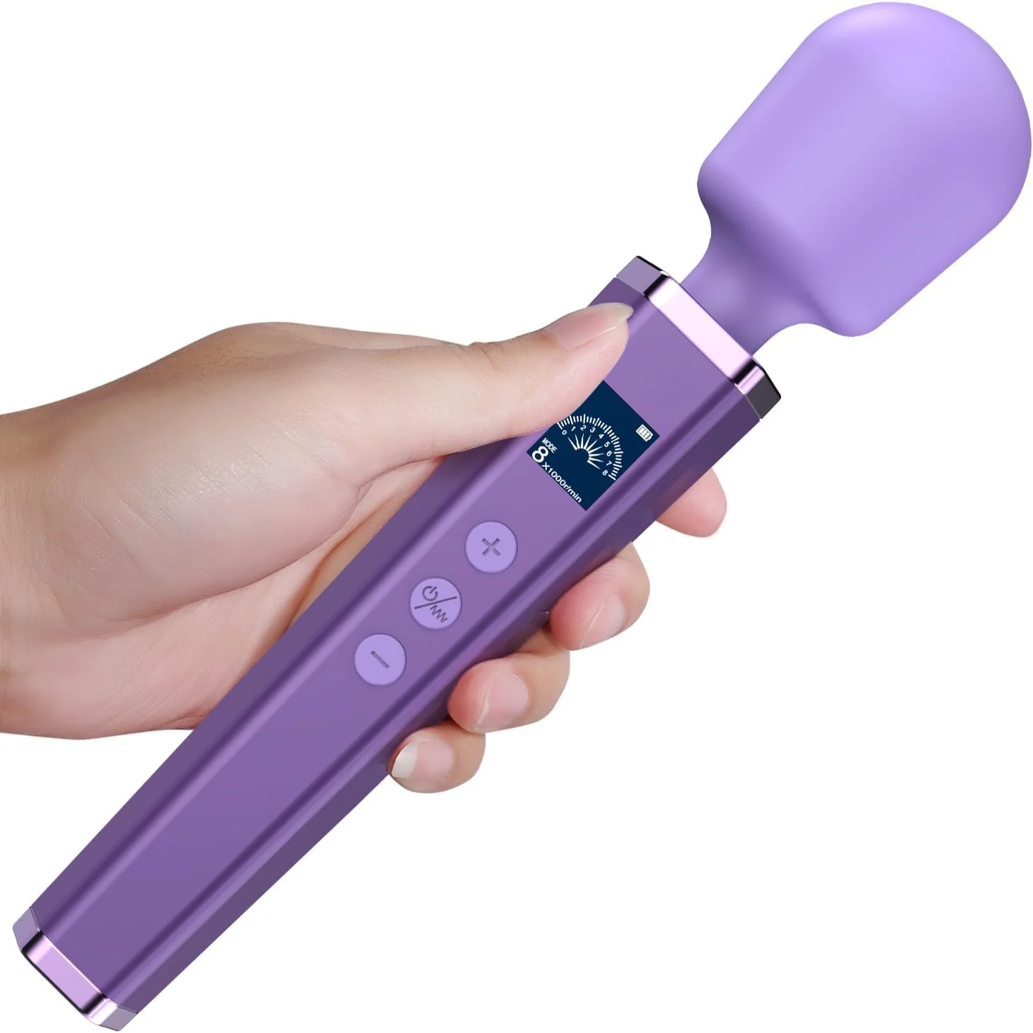 AuraStrike Wand Vibrator Waterproof 8 Modes Rechargeable - Image 8