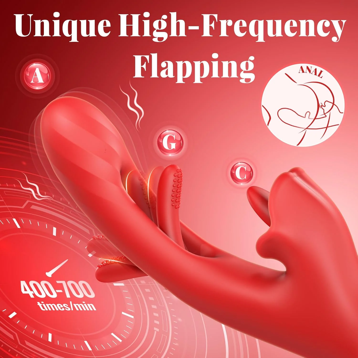 ElyraCore 3-in-1 Tongue Thrust Vibrator G-Spot 7 Modes - Image 4