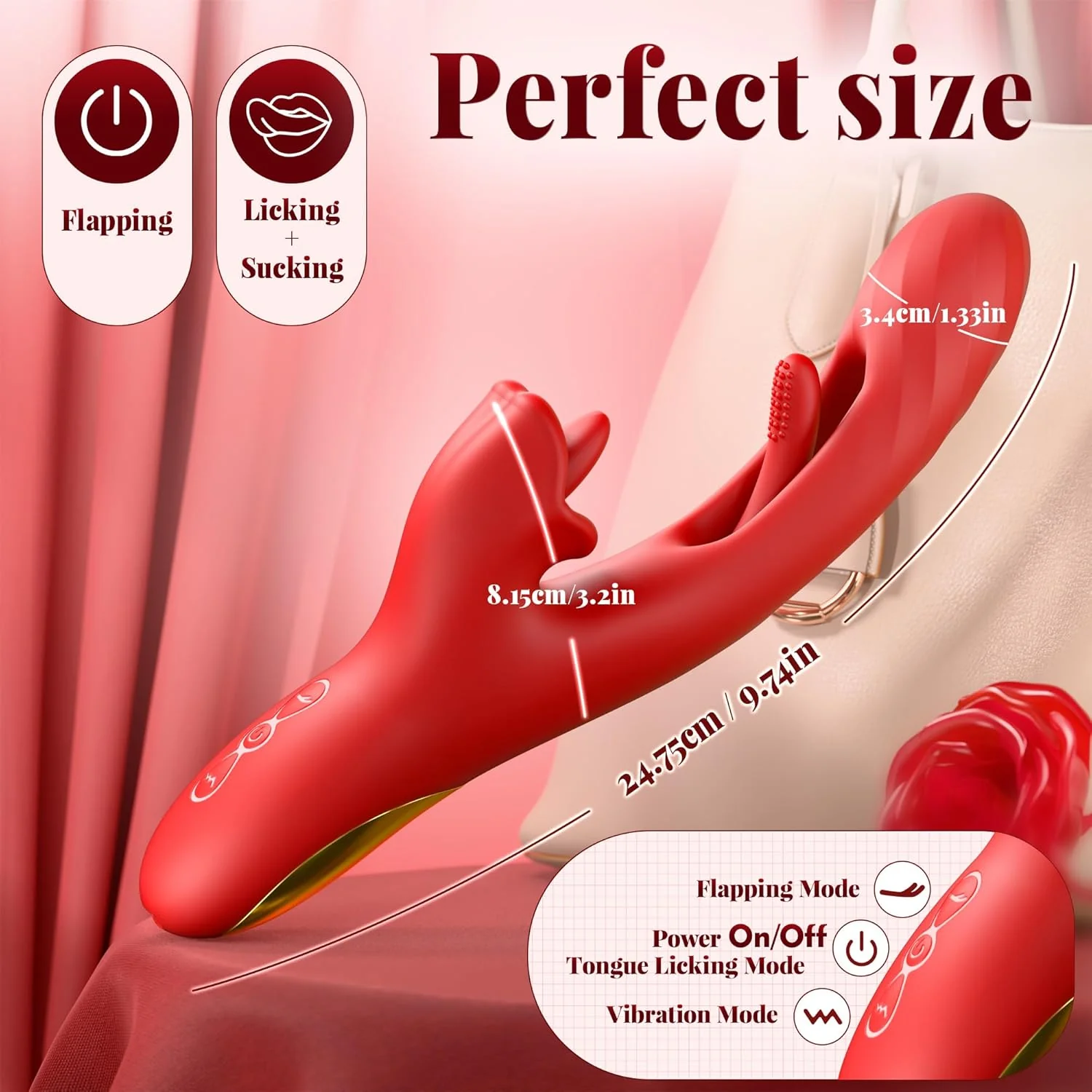 ElyraCore 3-in-1 Tongue Thrust Vibrator G-Spot 7 Modes - Image 6