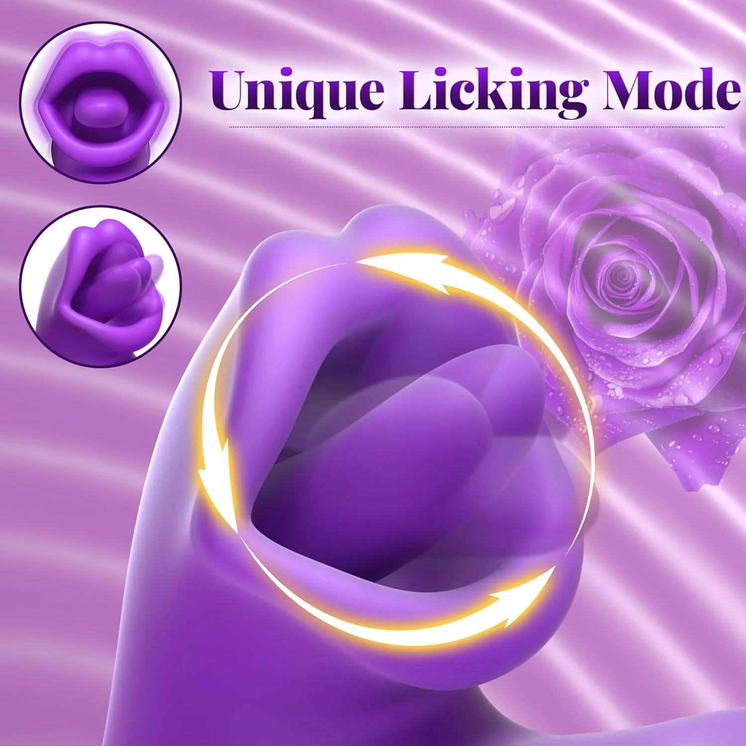 ElyraPulse 3-in-1 Rose Tongue Thrusting Vibrator G-Spot - Image 3