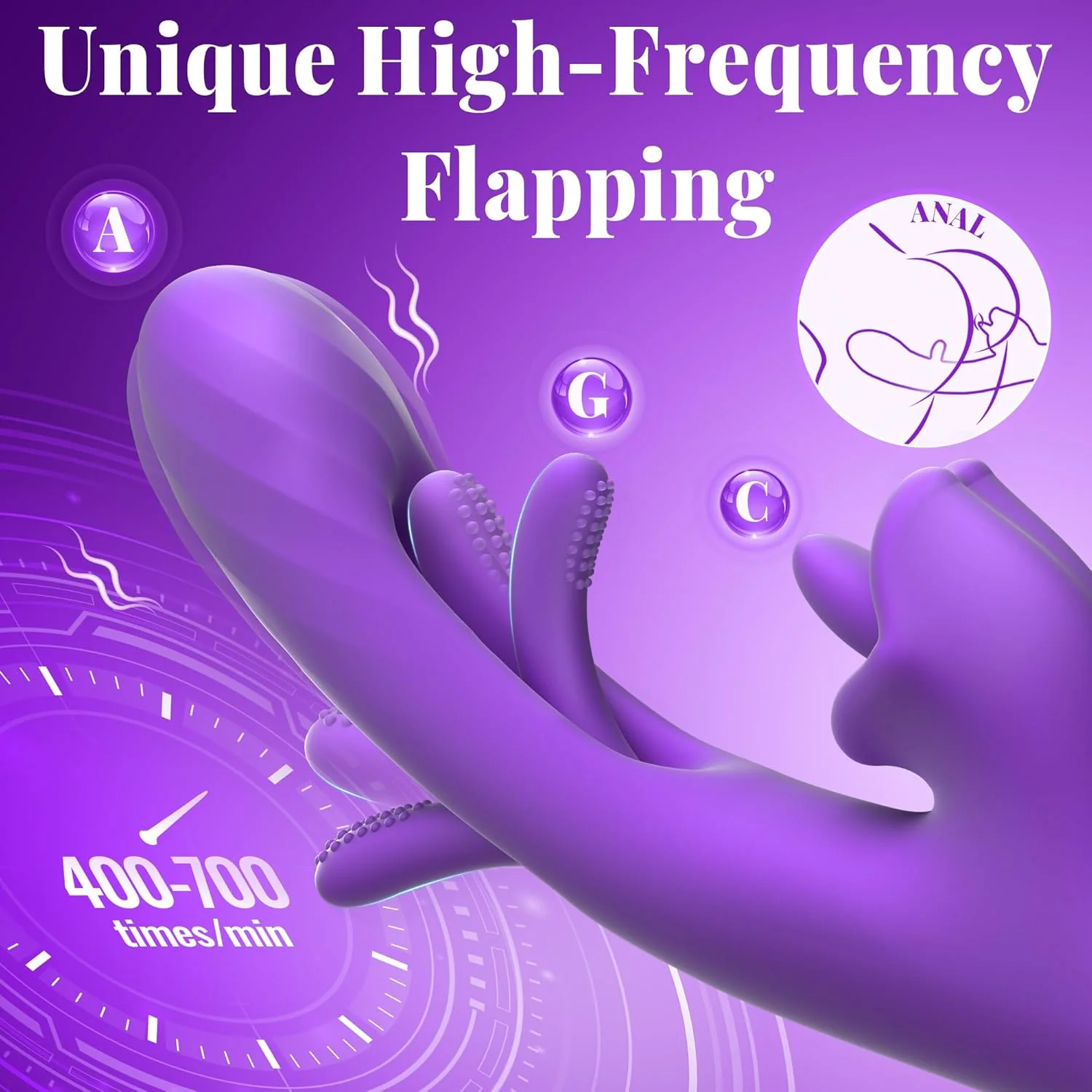 ElyraPulse 3-in-1 Rose Tongue Thrusting Vibrator G-Spot - Image 4