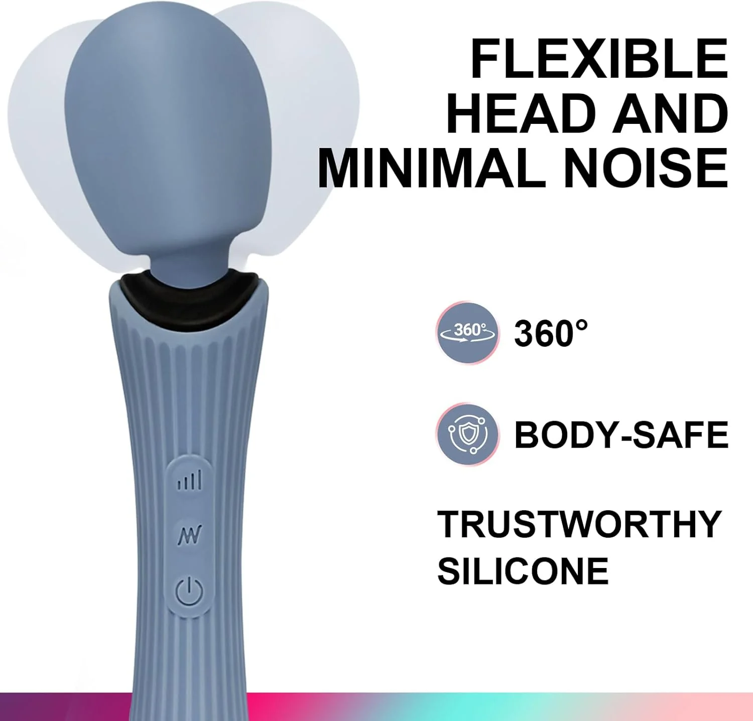 AquaLock Waterproof Wand Vibrator 12 Modes - Image 6