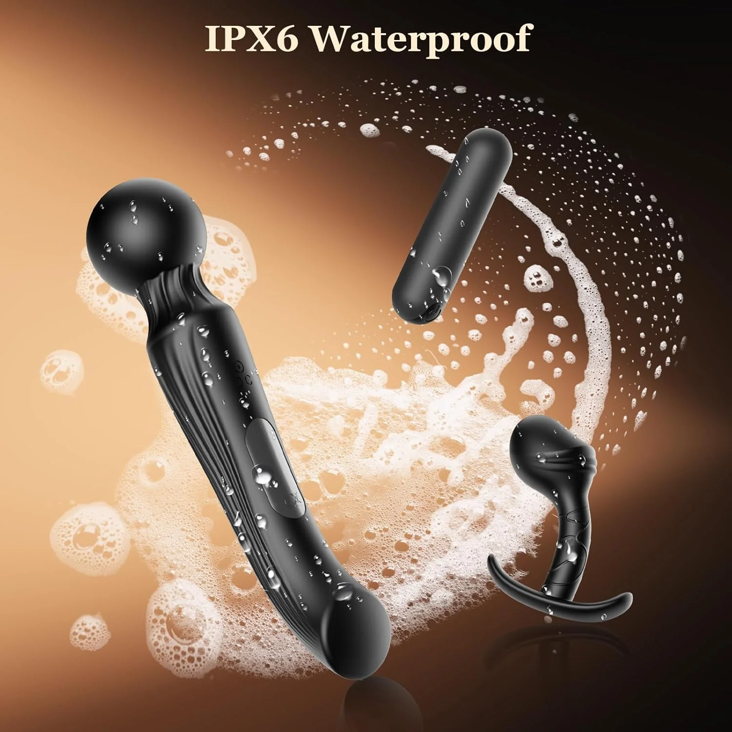 TrinityPlay 3 Piece Vibrator Set Wand Bullet Anal Plug - Image 5