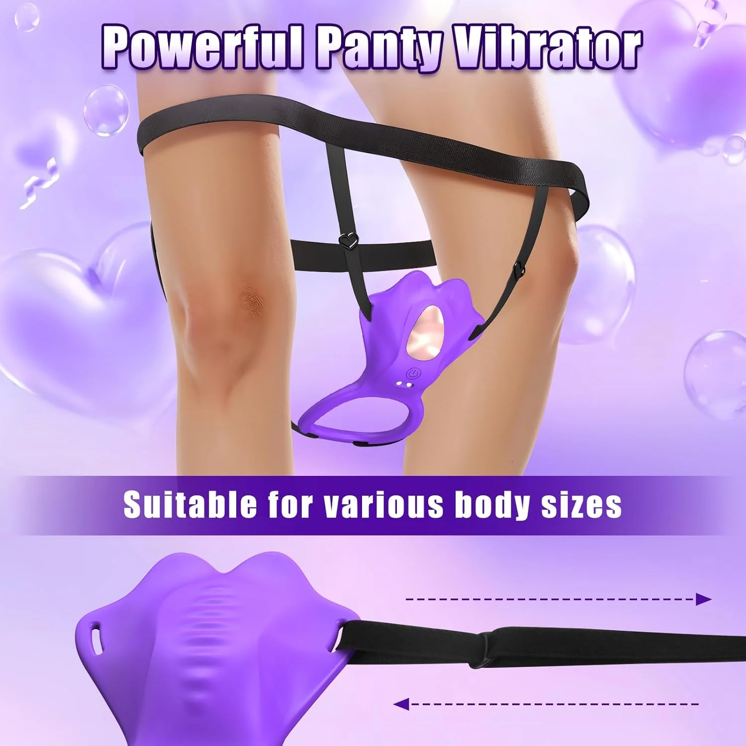 SyncEase Wearable Cock Ring Clit Stimulator Remote 10 Modes - Image 4