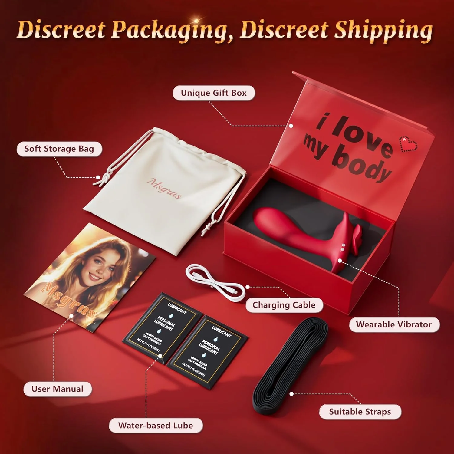 RoseRider Wearable Strap-On Panty Vibrator APP 10 Modes - Image 9